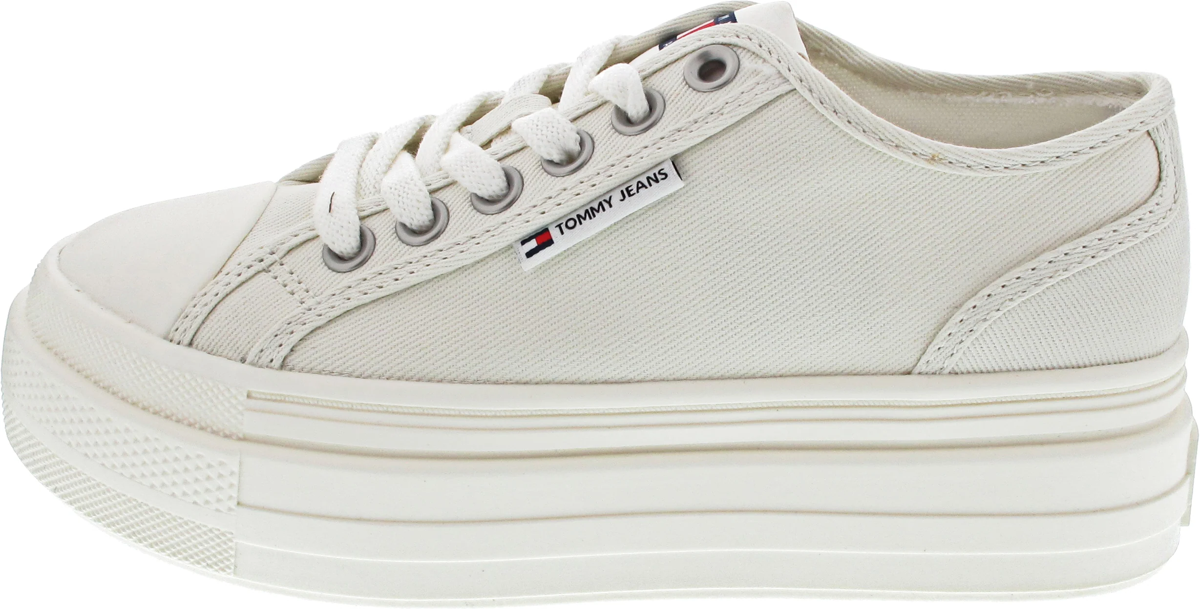 Tommy Jeans TJW Foxing Flatform LC Sneaker low Beige - Image 2