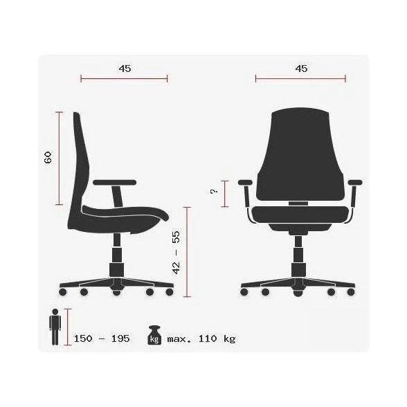 Topstar Bürostuhl / Drehstuhl MELBOURNE AL X3 anthrazit - Image 6