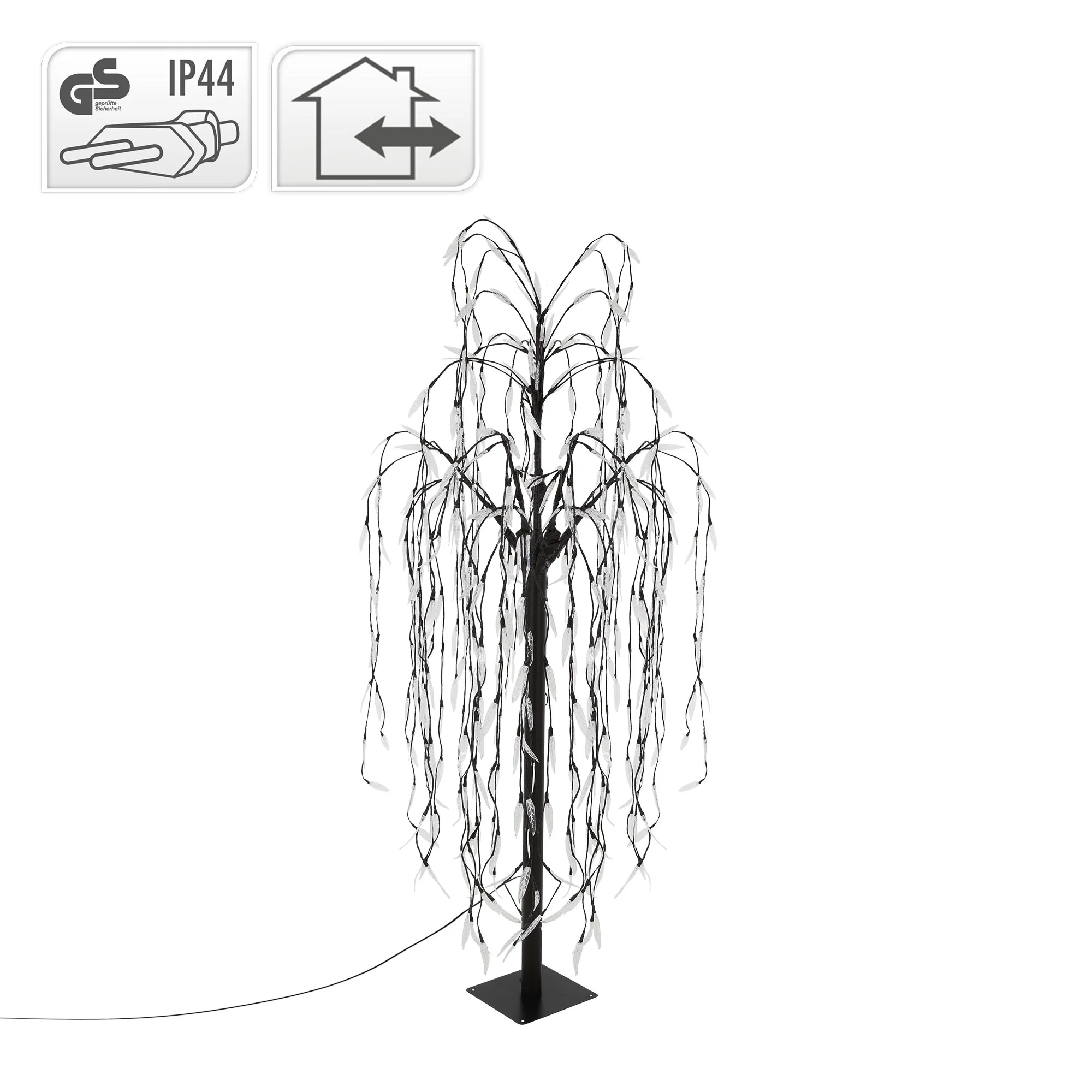 Trauerweide 210x140 cm Warmweiß mit 810 LEDs aus Metall und Kunststoff - Image 3
