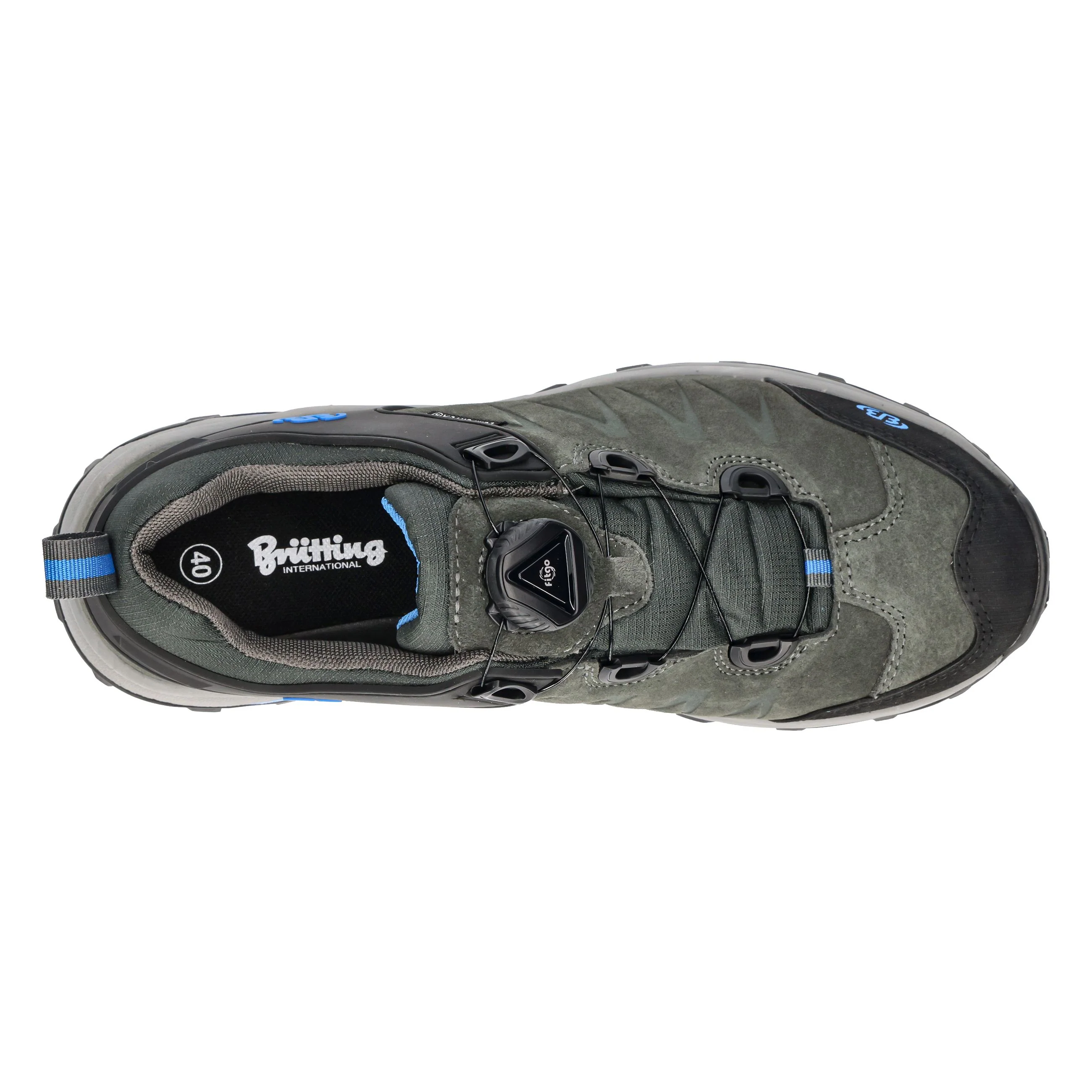 Trekkingschuh Herren Schnellschnürsystem wasserdicht grau Brütting Mount Chester - Image 29