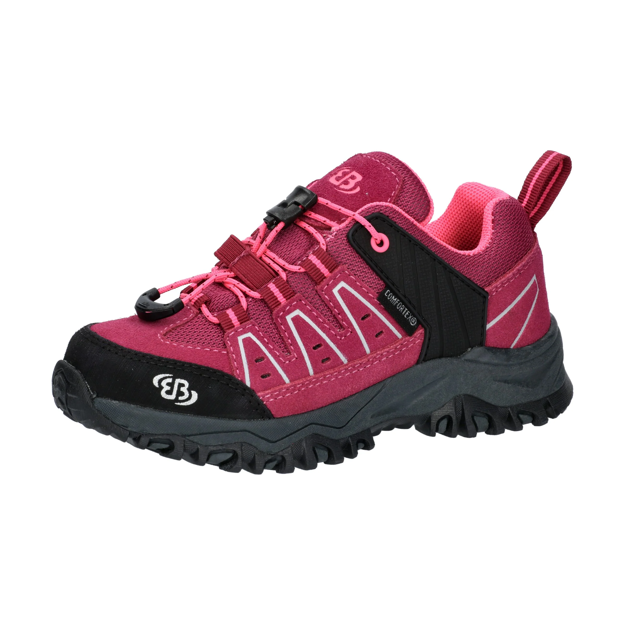 Trekkingschuh Mädchen Schnellschnürsystem wasserdicht rosa Brütting Mount Pinos Kids Low - Image 13