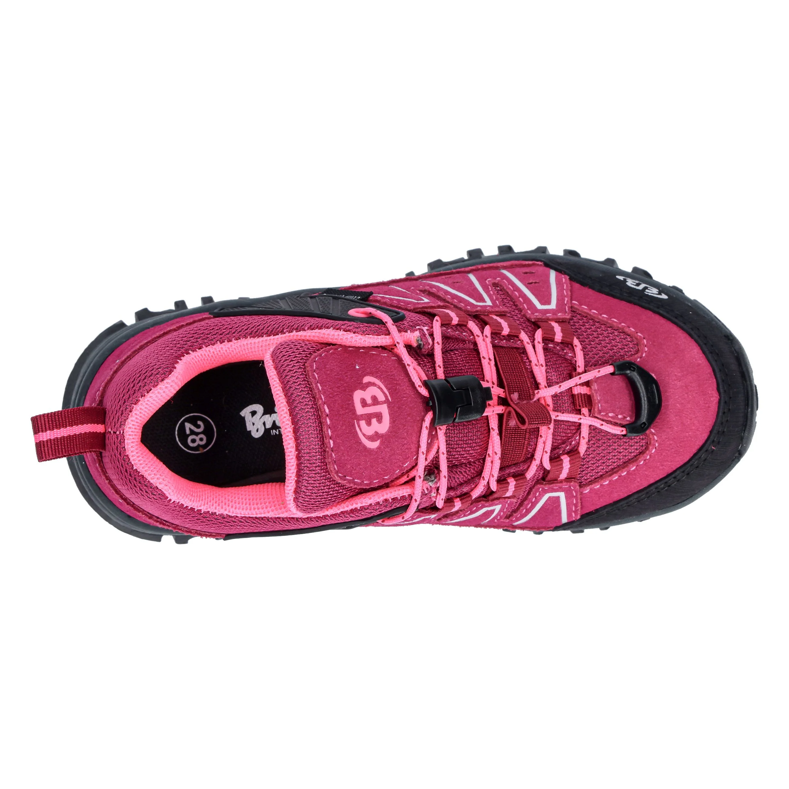 Trekkingschuh Mädchen Schnellschnürsystem wasserdicht rosa Brütting Mount Pinos Kids Low - Image 5