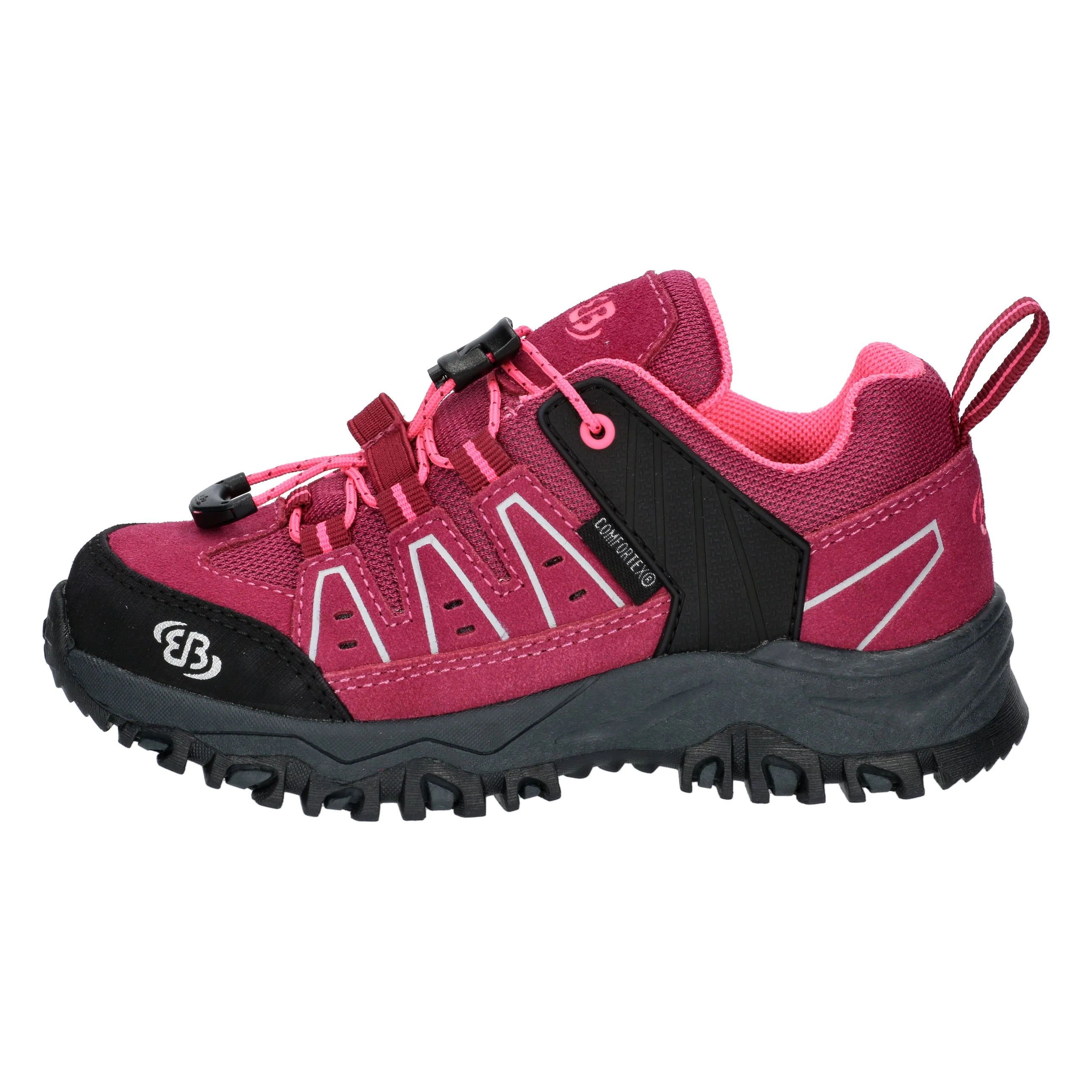 Trekkingschuh Mädchen Schnellschnürsystem wasserdicht rosa Brütting Mount Pinos Kids Low - Image 92