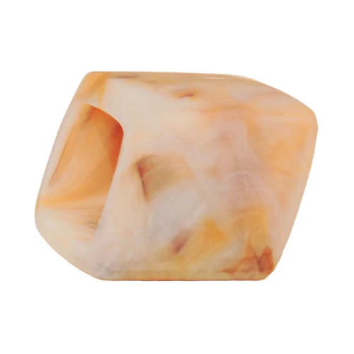 Tuchring 45x36x18mm Sechseck horn-natur glänzend Kunststoff - Image 2