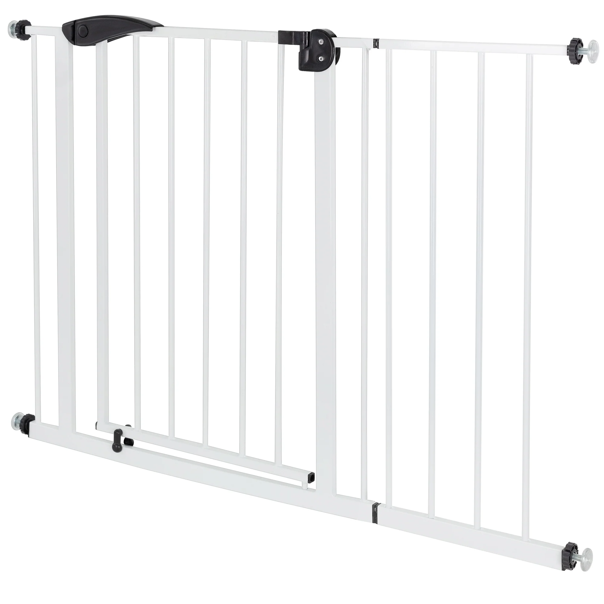 Türschutzgitter Weiß 105-115 cm aus Metall