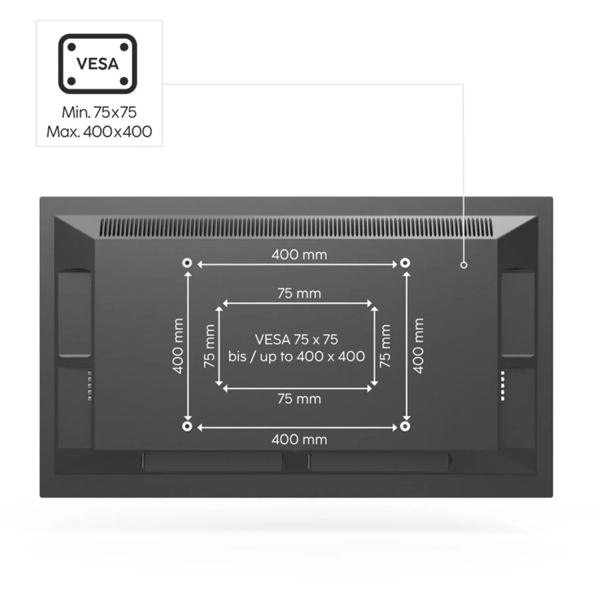 TV Deckenhalterung schwenkbar höhenverstellbar 32" bis 65" - Image 12