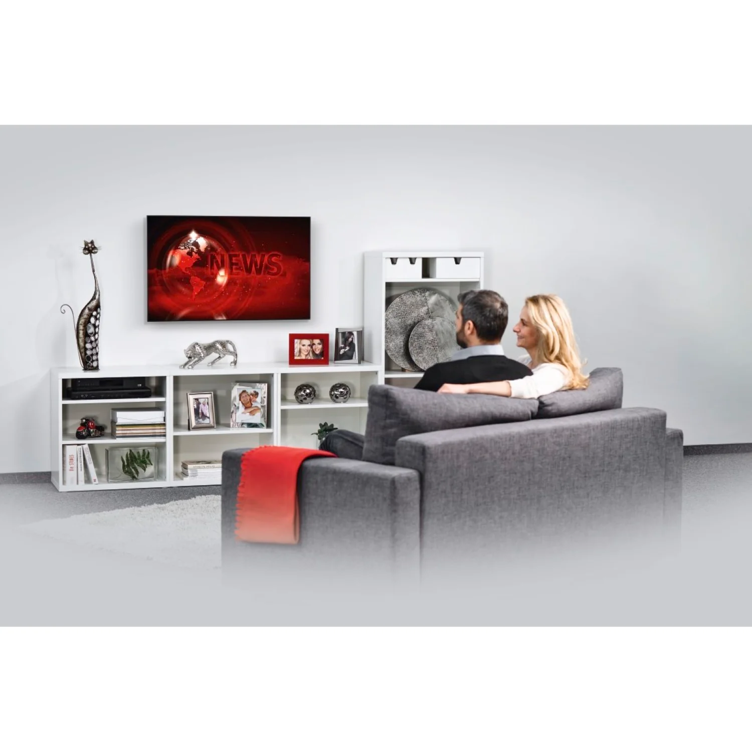 TV Wandhalterung FIX Super Slim Schwarz 32" bis 65" - Image 5