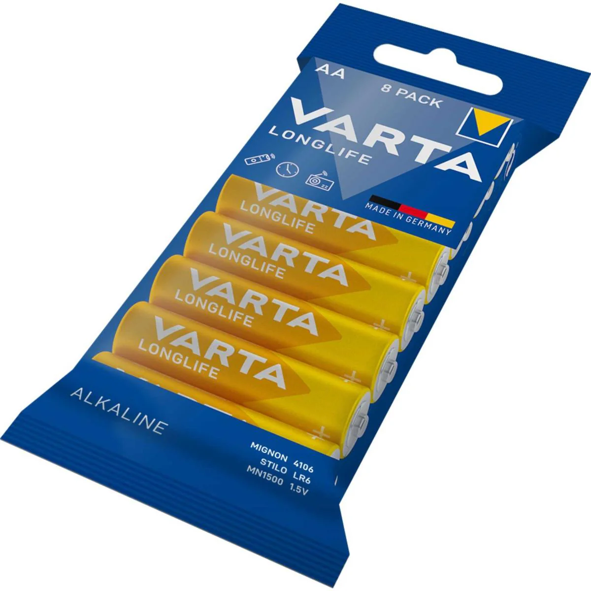 Varta Longlife 4106 - Batterie 8 x AA-Typ - Alkalisch - Image 3