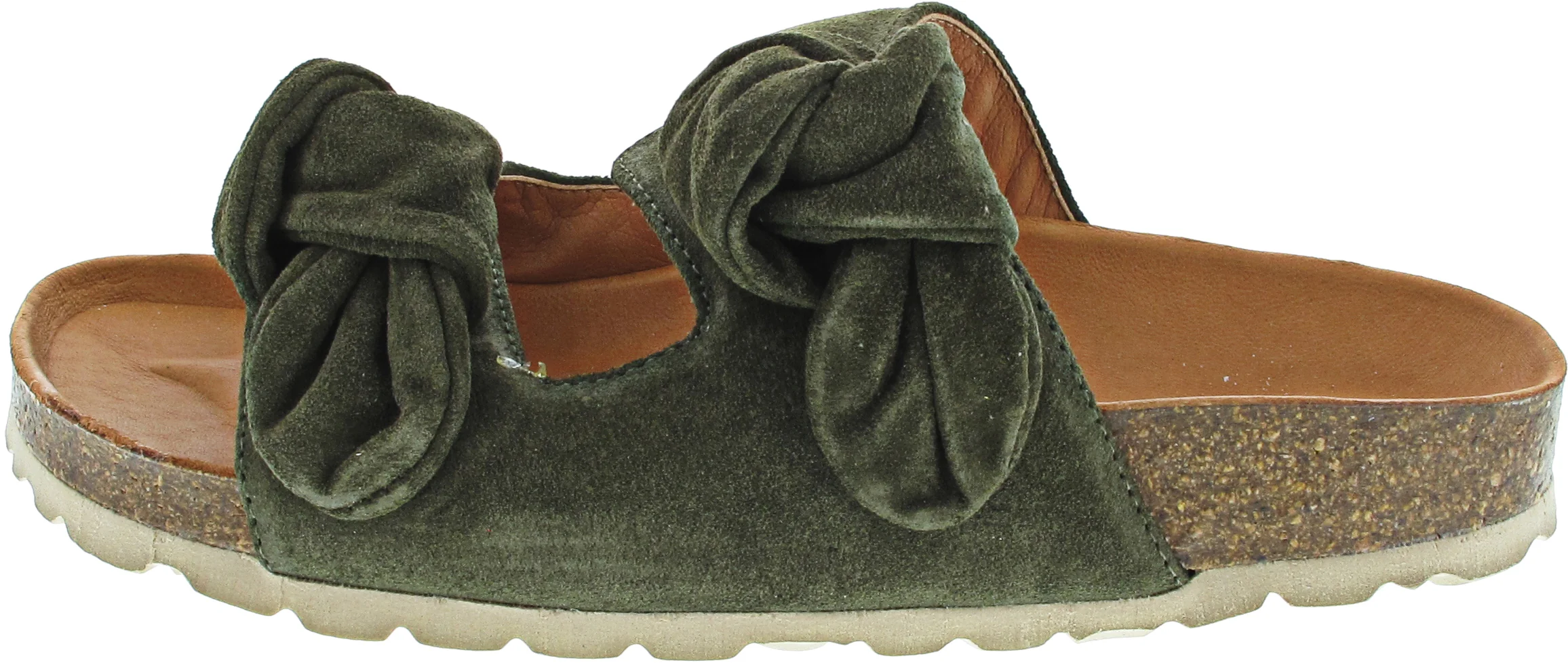 Verbenas Rain Velour Pantolette Grün - Image 3