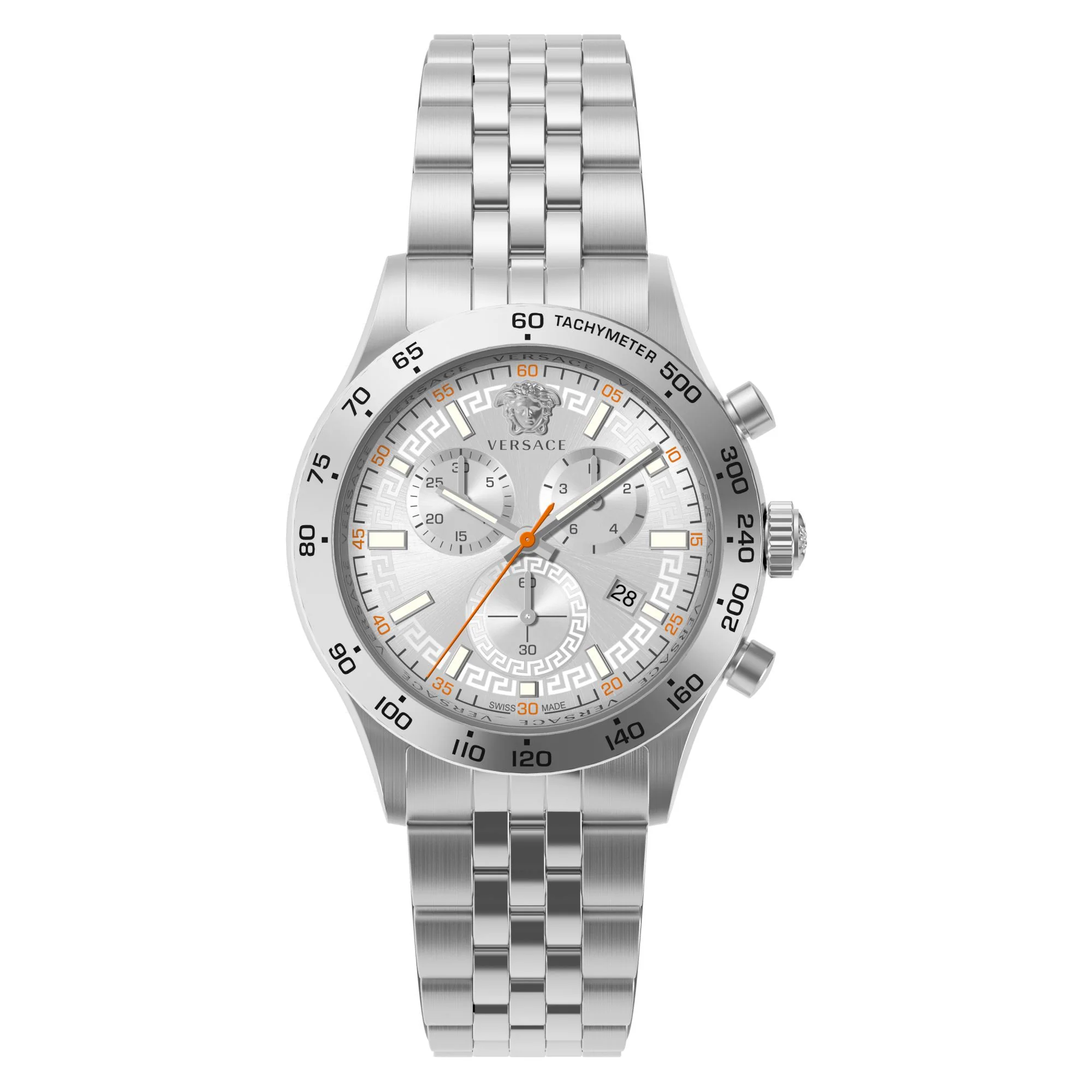 Versace Herren Uhr Armbanduhr Chronograph Edelstahl Hellenyium VE2U01225 - Image 2