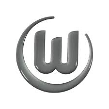 VFL Wolfsburg Autoaufkleber Logo 3D silber
