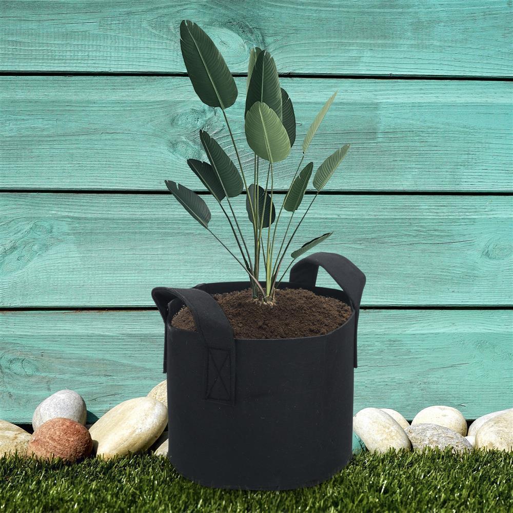 Vlies Pflanzsack Pflanzen Übertopf Blumentopf aus Vliesstoff mit Tragegriffen - Image 13