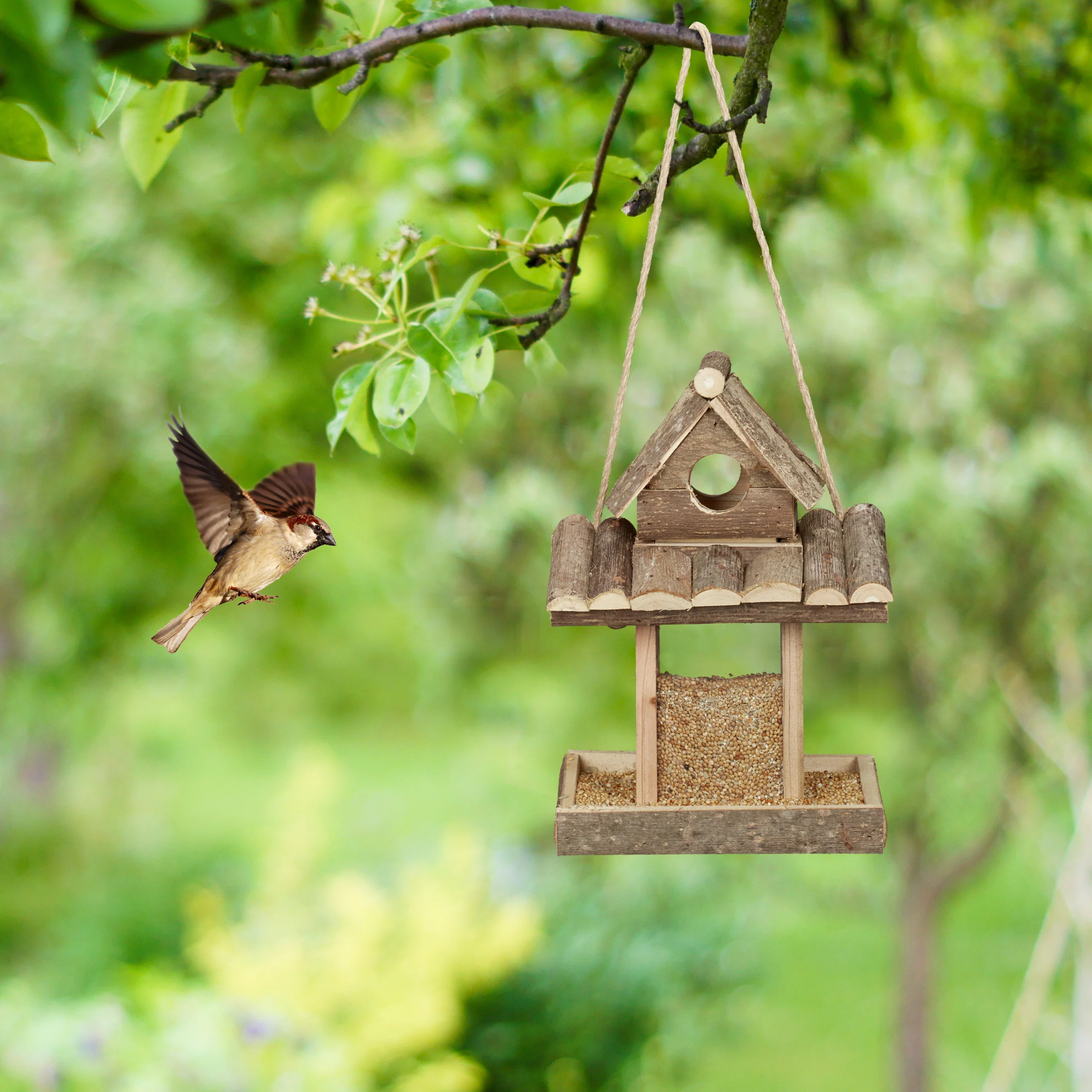 Vogelfutterhaus zum Aufhängen - Image 2