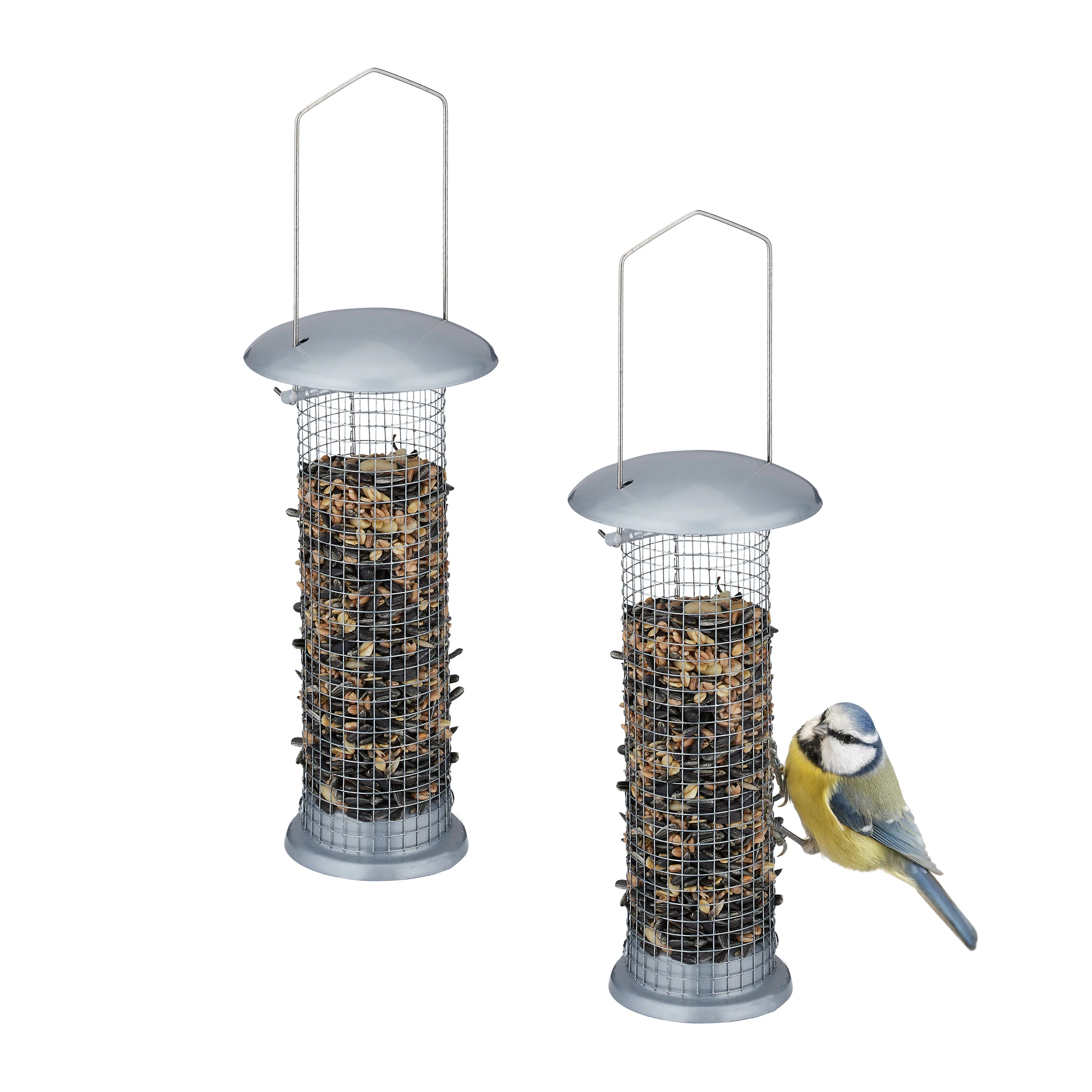Vogelfutterspender 2er Set zum Aufhängen