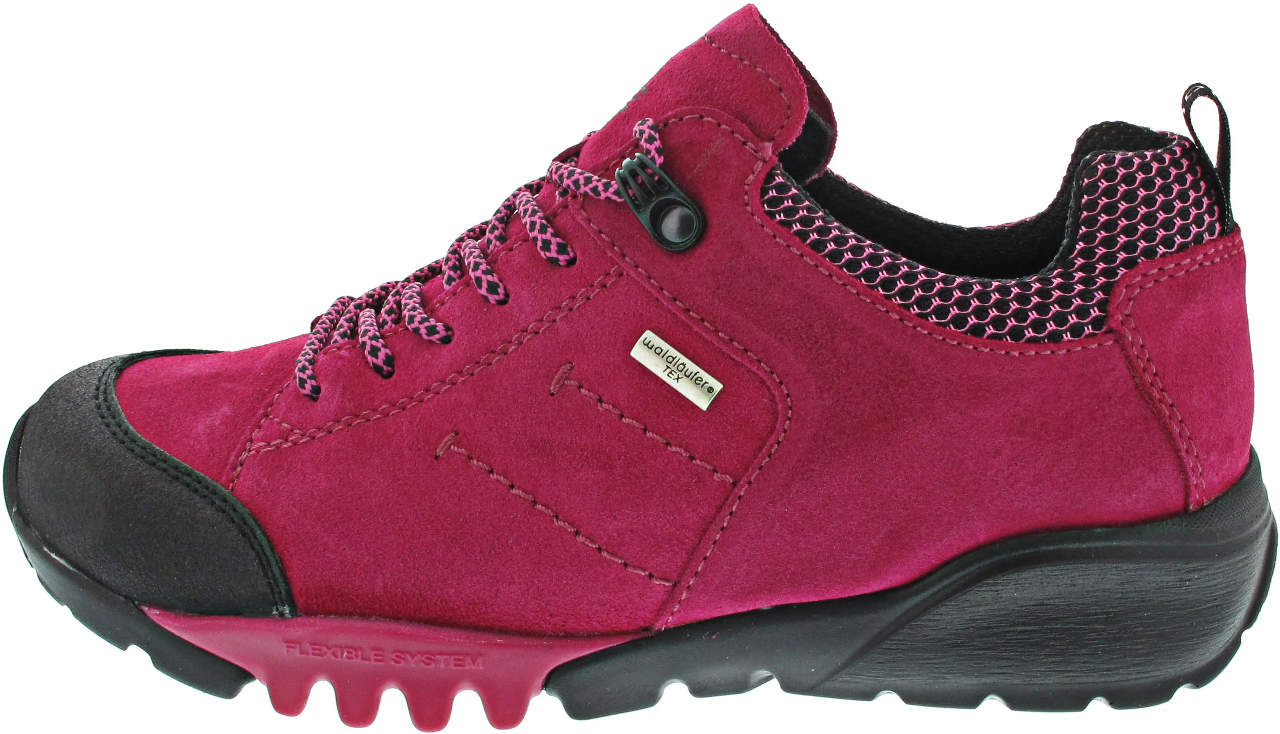 Waldläufer H-Amiata sportlicher Schnürer Rosa