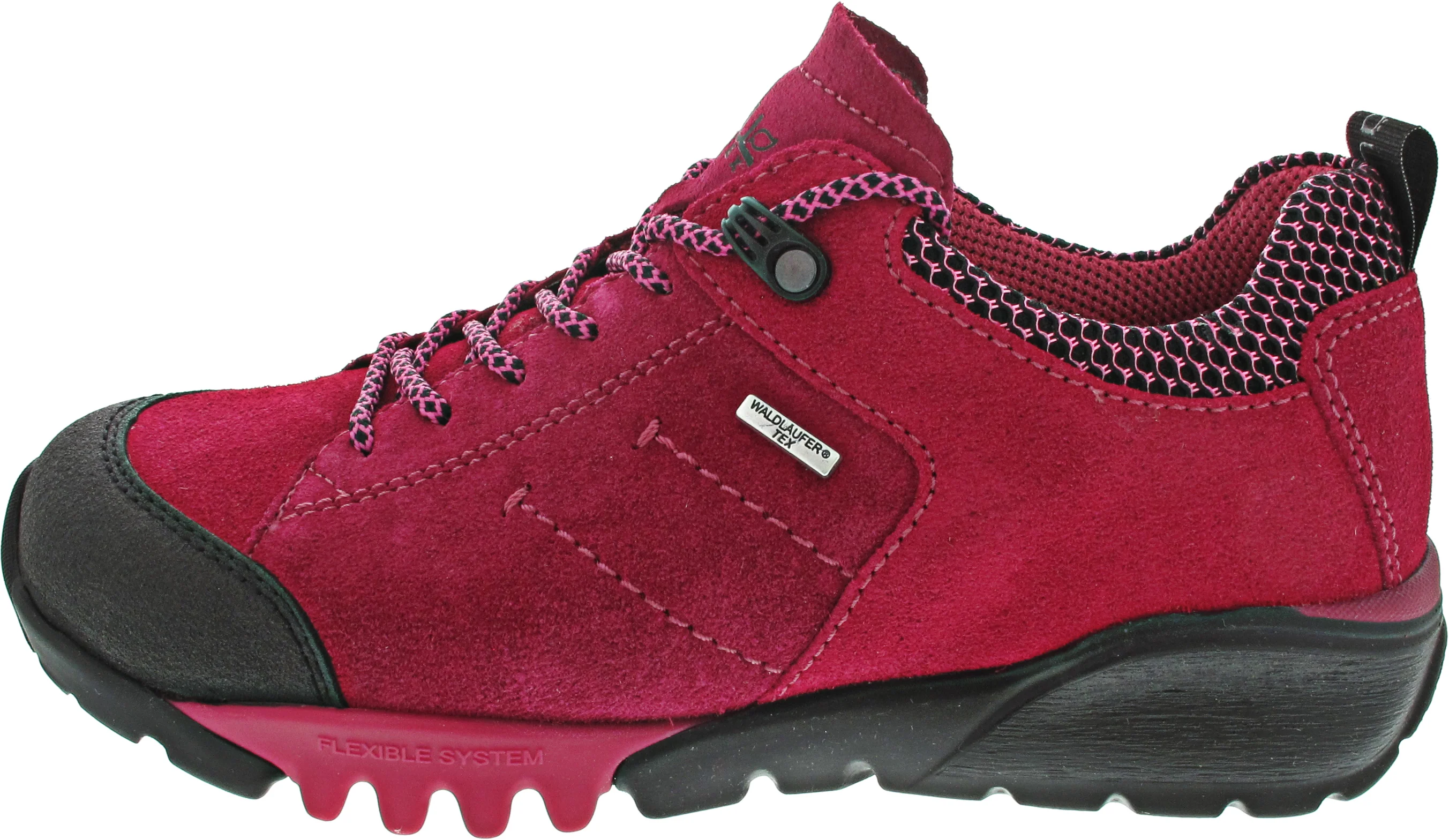 Waldläufer H-Amiata sportlicher Schnürer Rosa