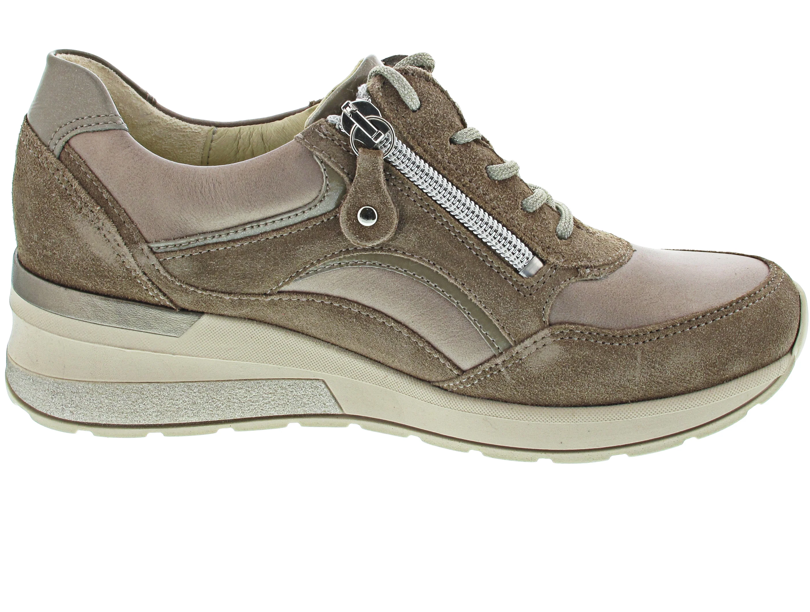 Waldläufer H-Clara sportlicher Schnürer Beige - Image 7