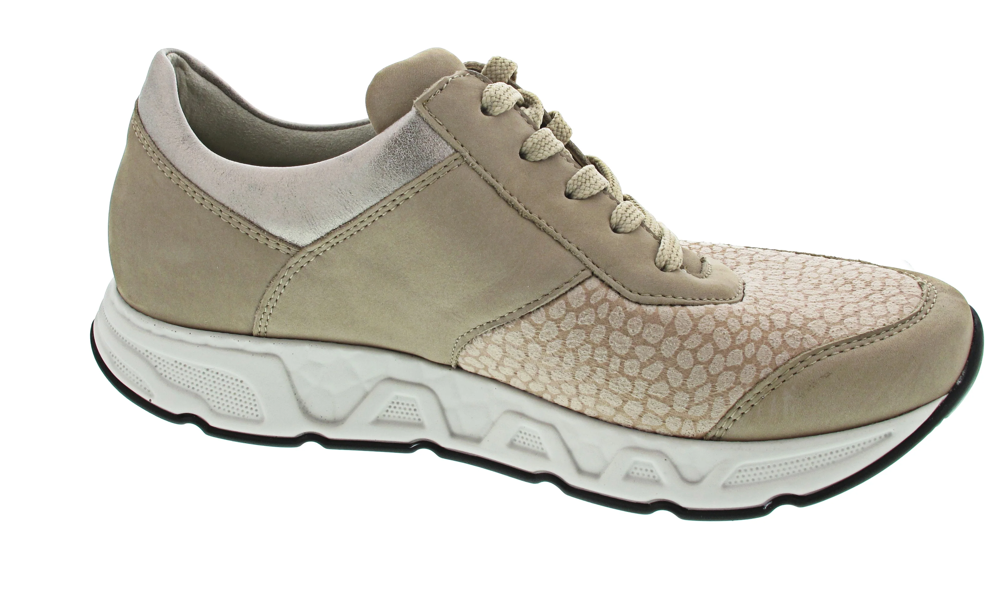 Waldläufer H-Irma sportlicher Schnürer Beige - Image 11