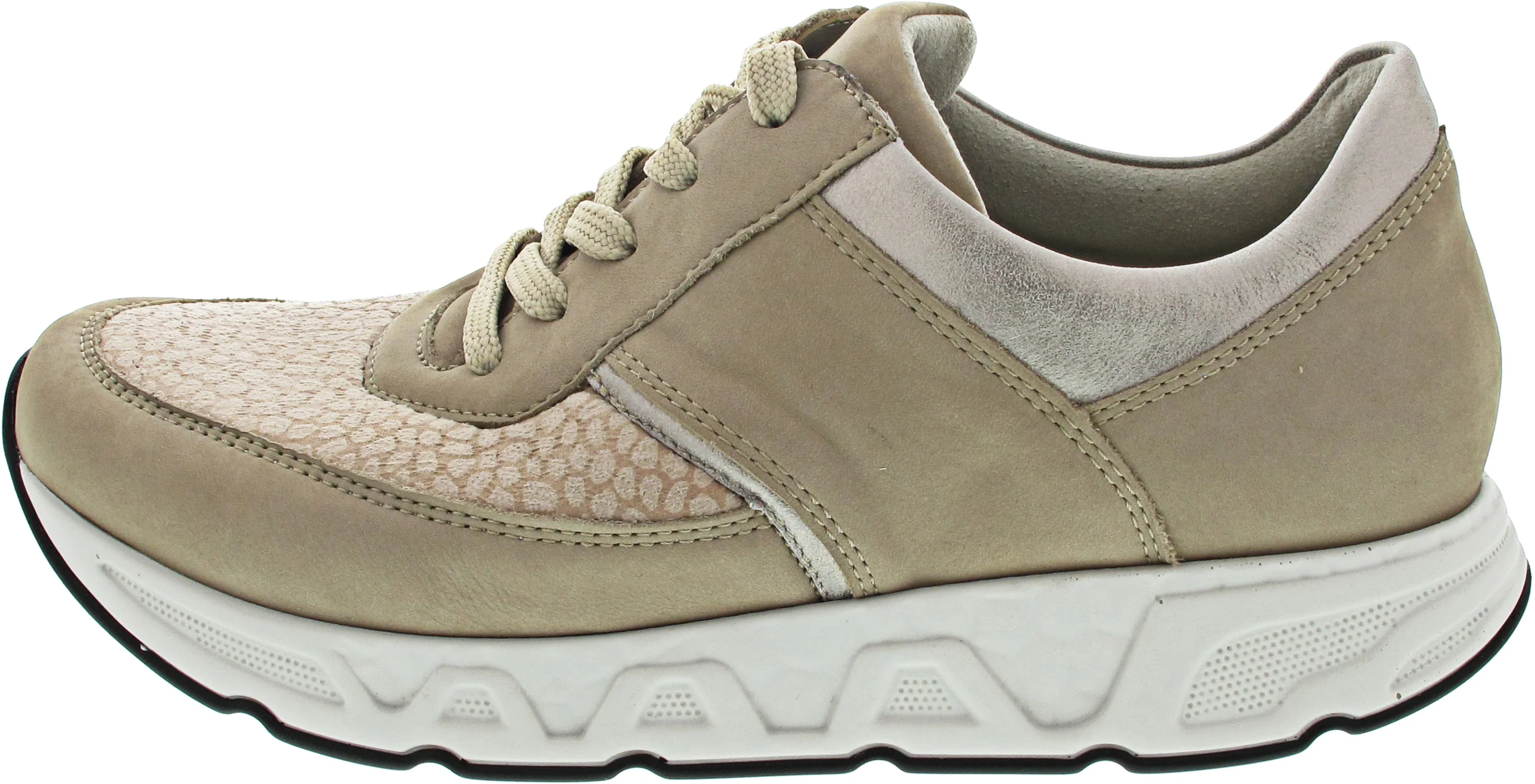 Waldläufer H-Irma sportlicher Schnürer Beige - Image 2