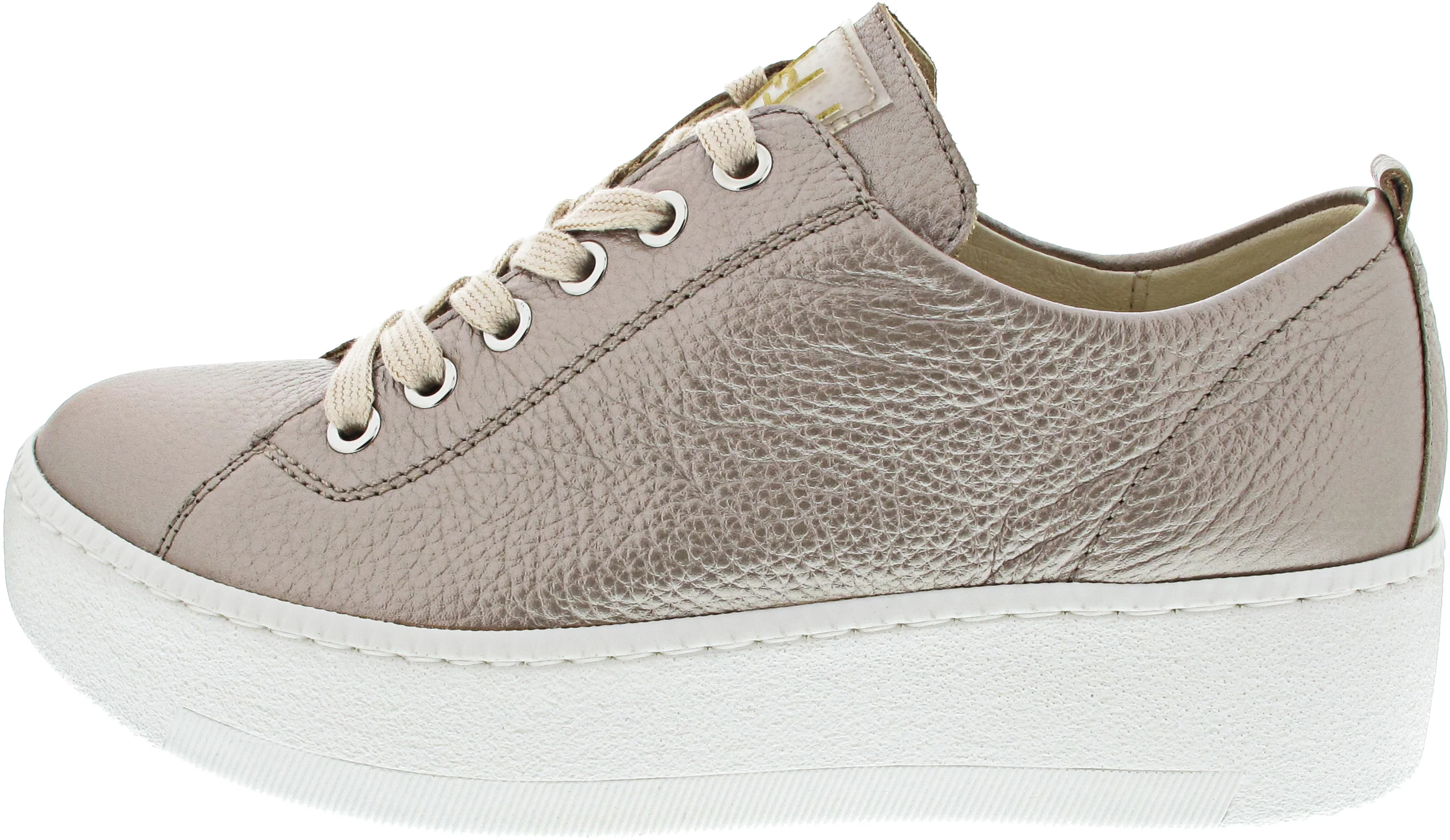Waldläufer H-Nicky sportlicher Schnürer Beige - Image 2