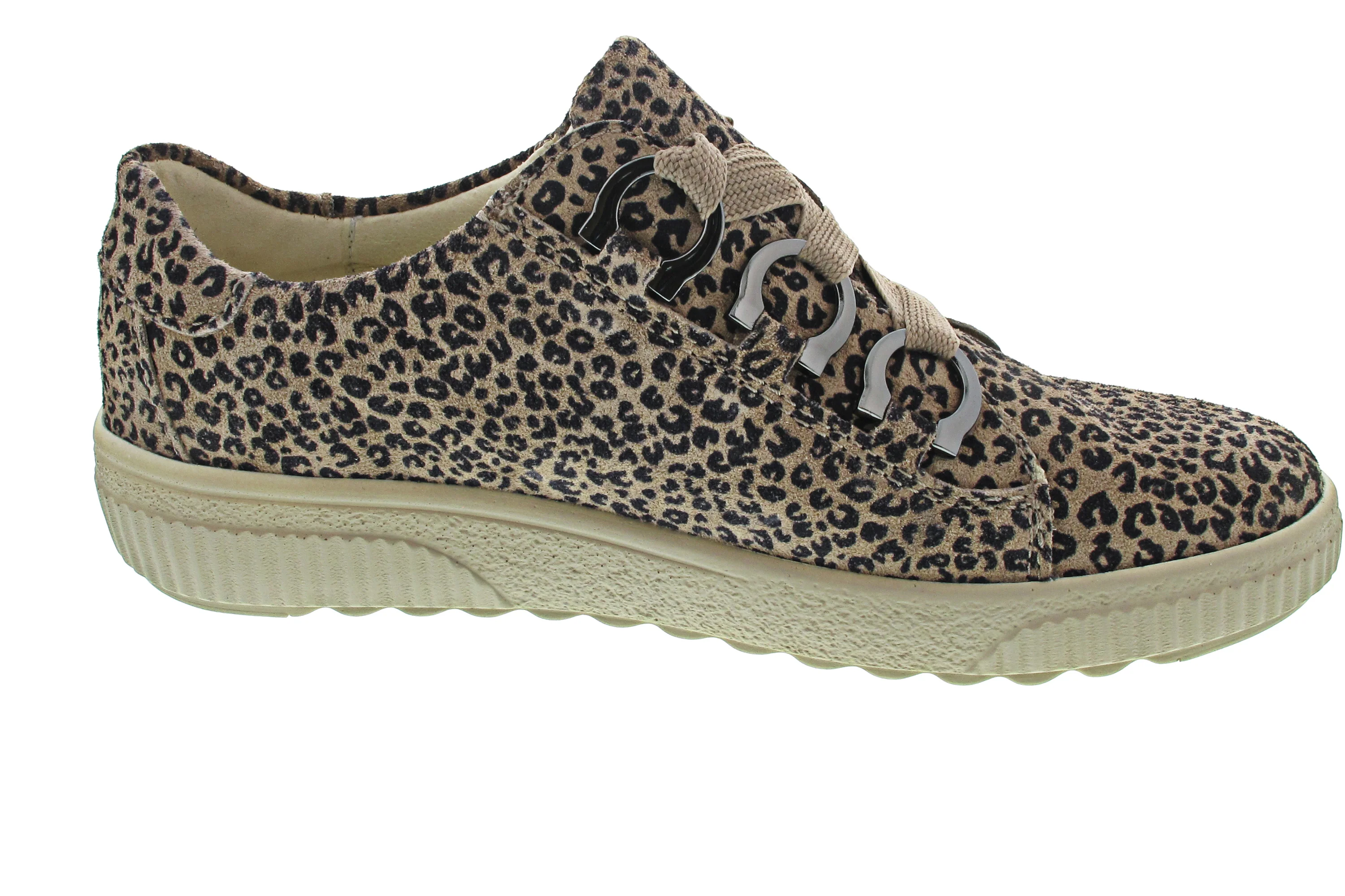 Waldläufer H-Steffi sportlicher Schnürer Beige - Image 4