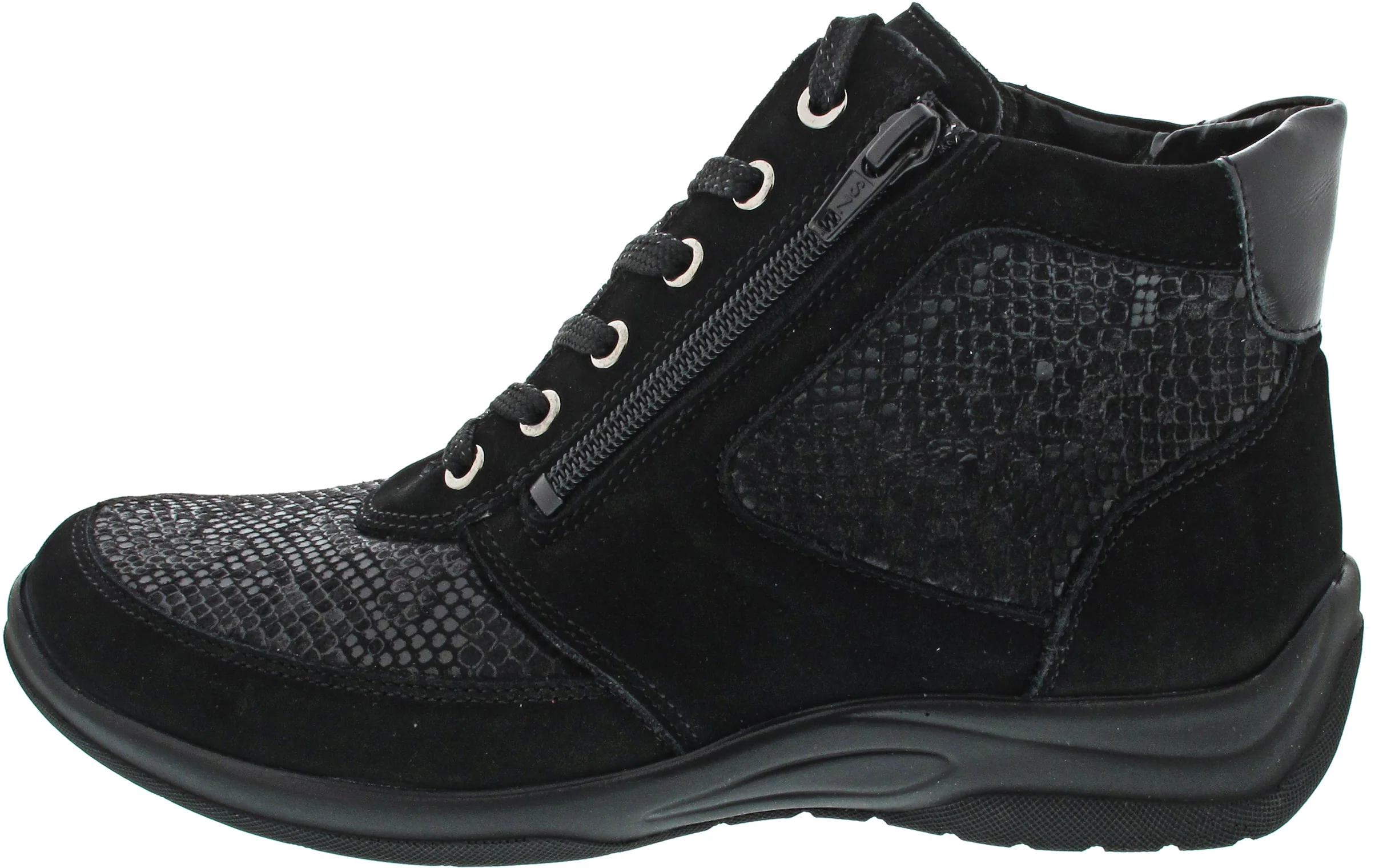 Waldläufer Hesna Schnürstiefel Schwarz