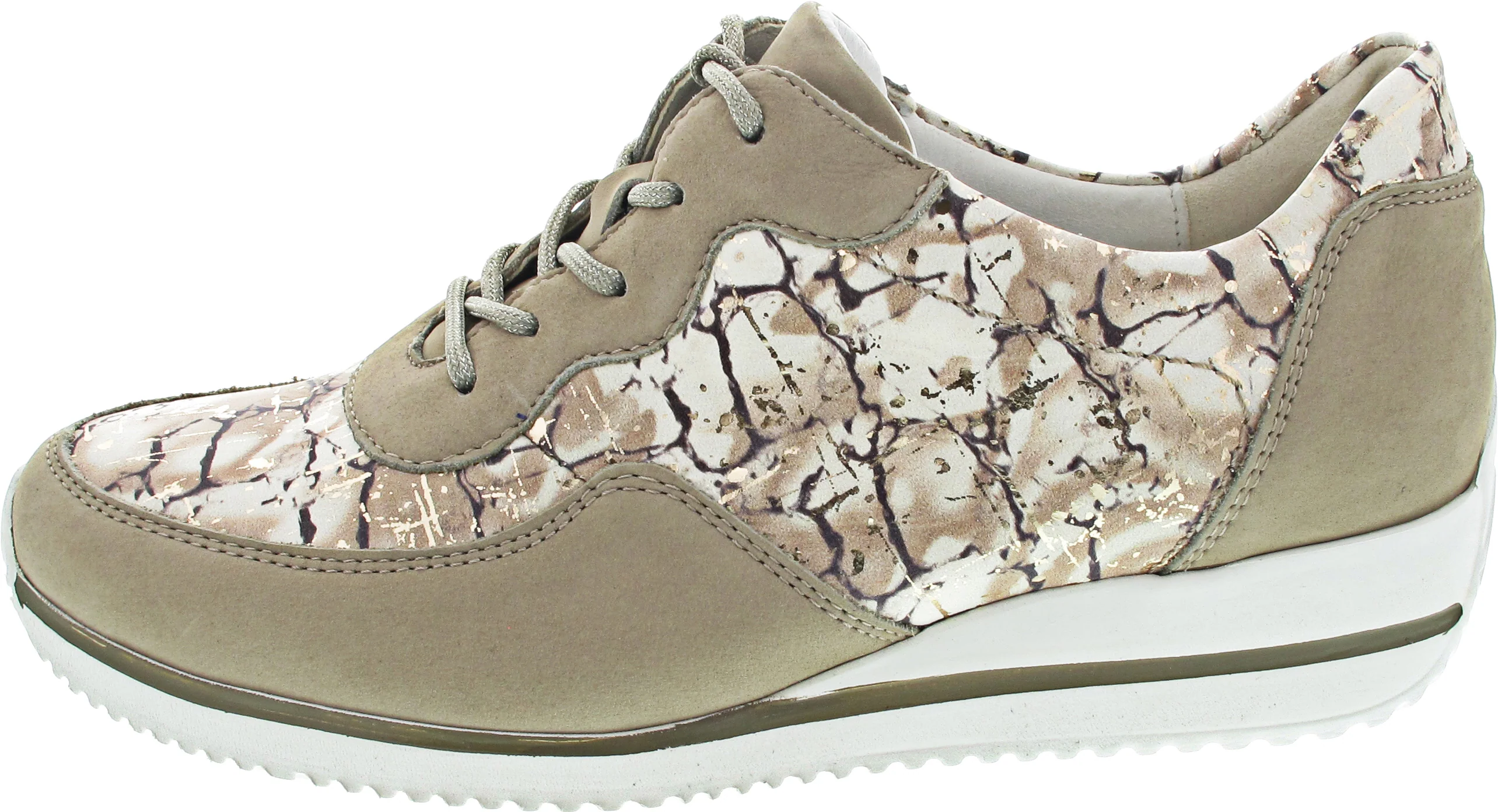 Waldläufer Himona sportlicher Schnürer Beige