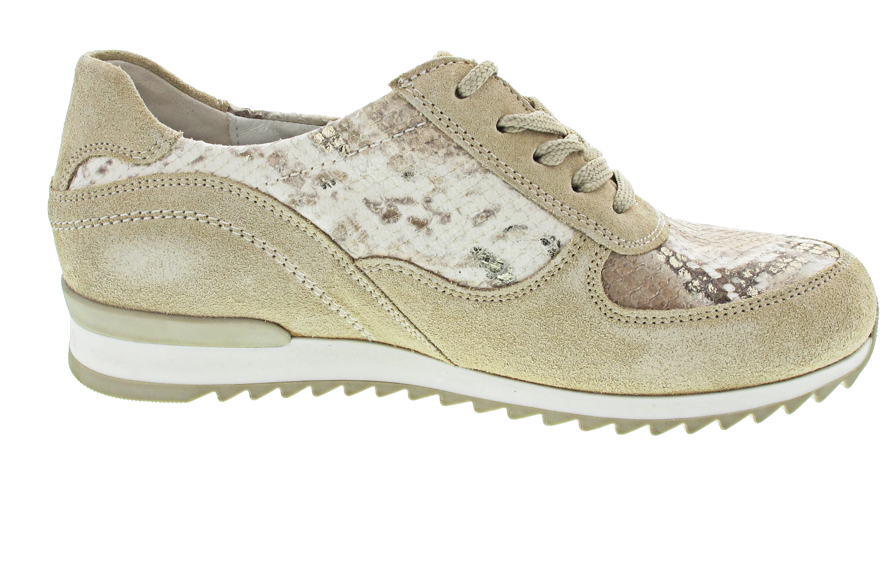 Waldläufer Hurly sportlicher Schnürer Beige - Image 3