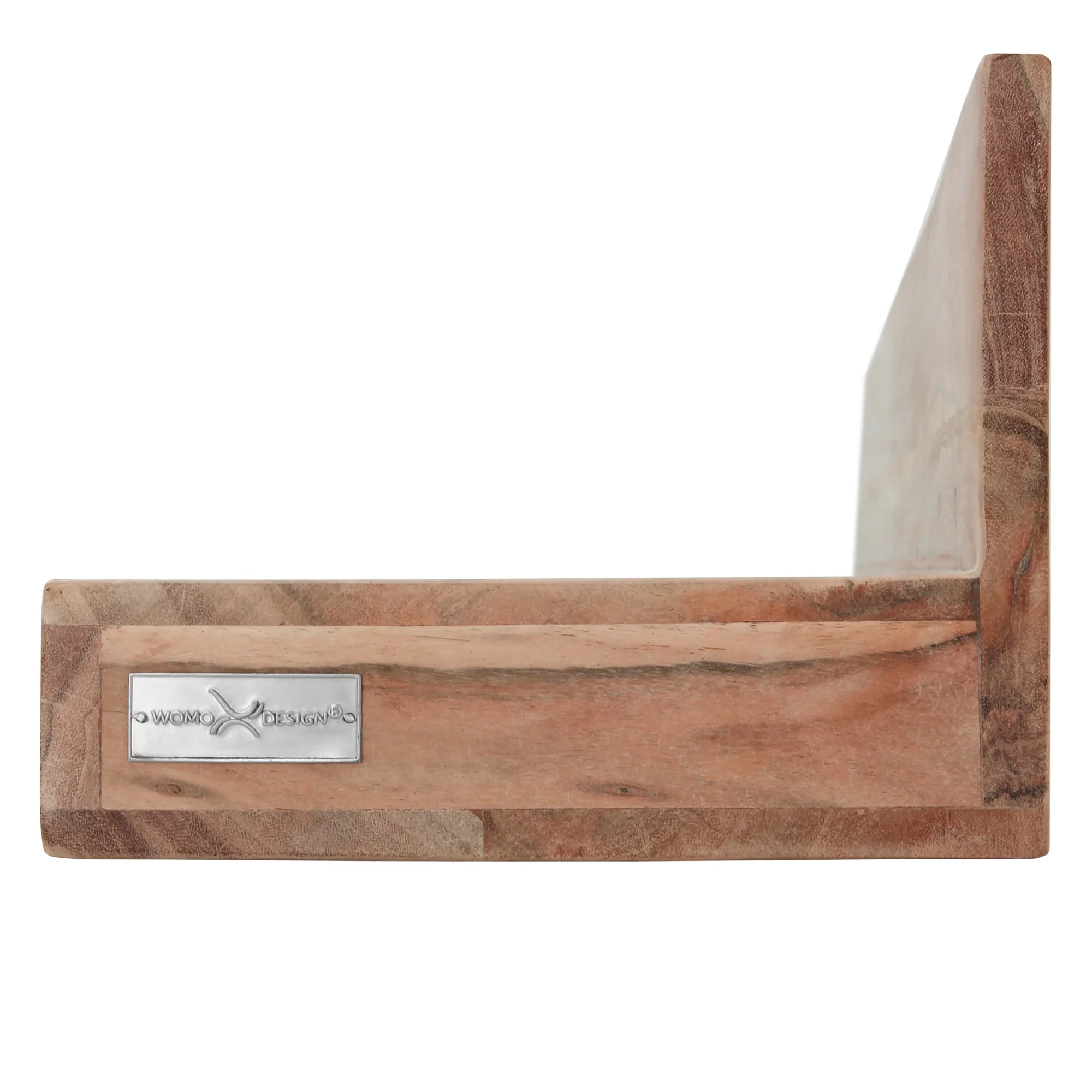 Wandregal 110x23x18 cm Natur aus Akazienholz WOMO-Design - Image 2