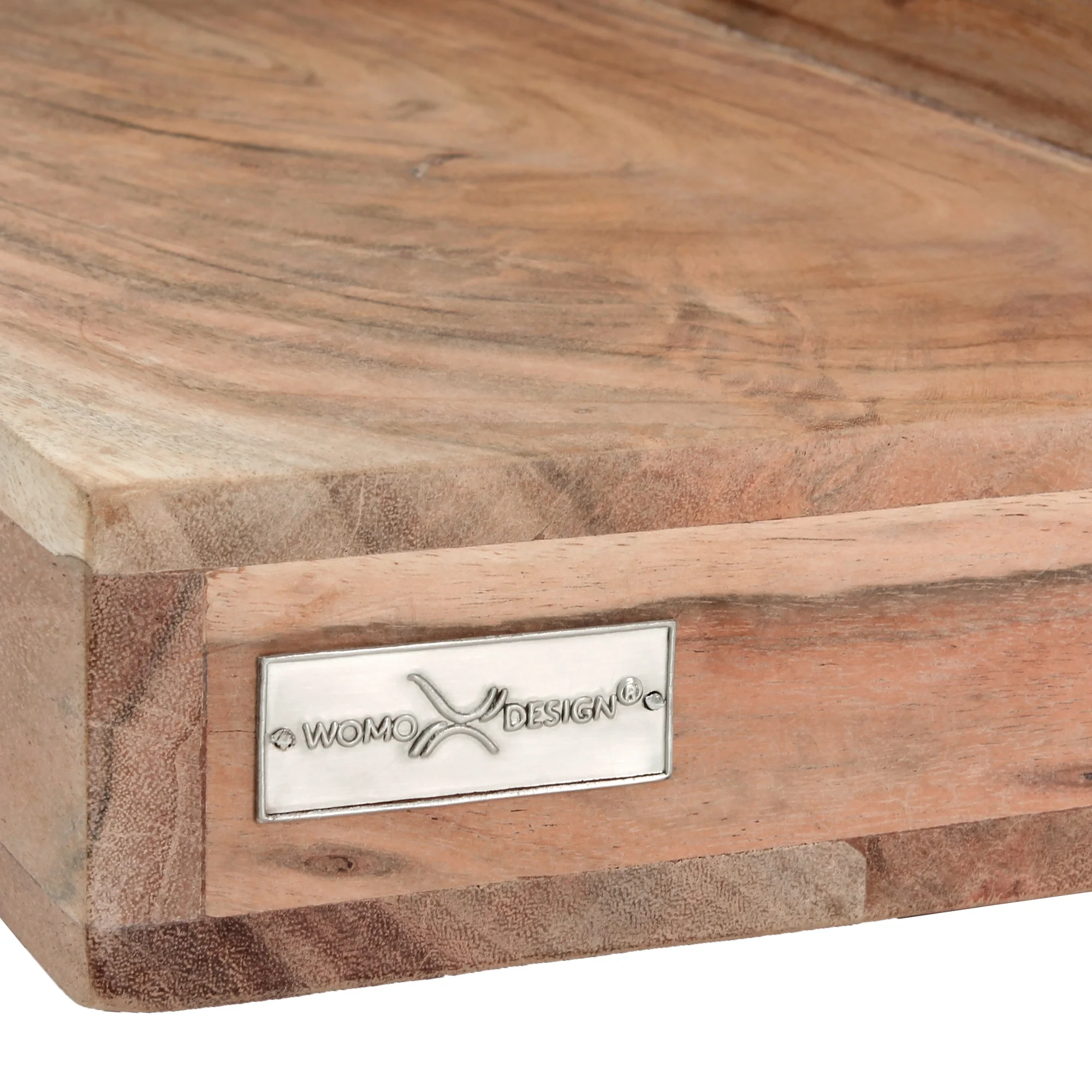 Wandregal 110x23x18 cm Natur aus Akazienholz WOMO-Design - Image 5