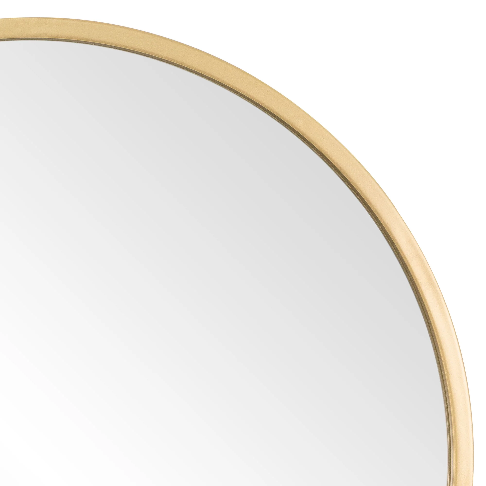 Wandspiegel mit Metallrahmen Ø 60 cm Gold aus Glas von WOMO-Design - Image 2