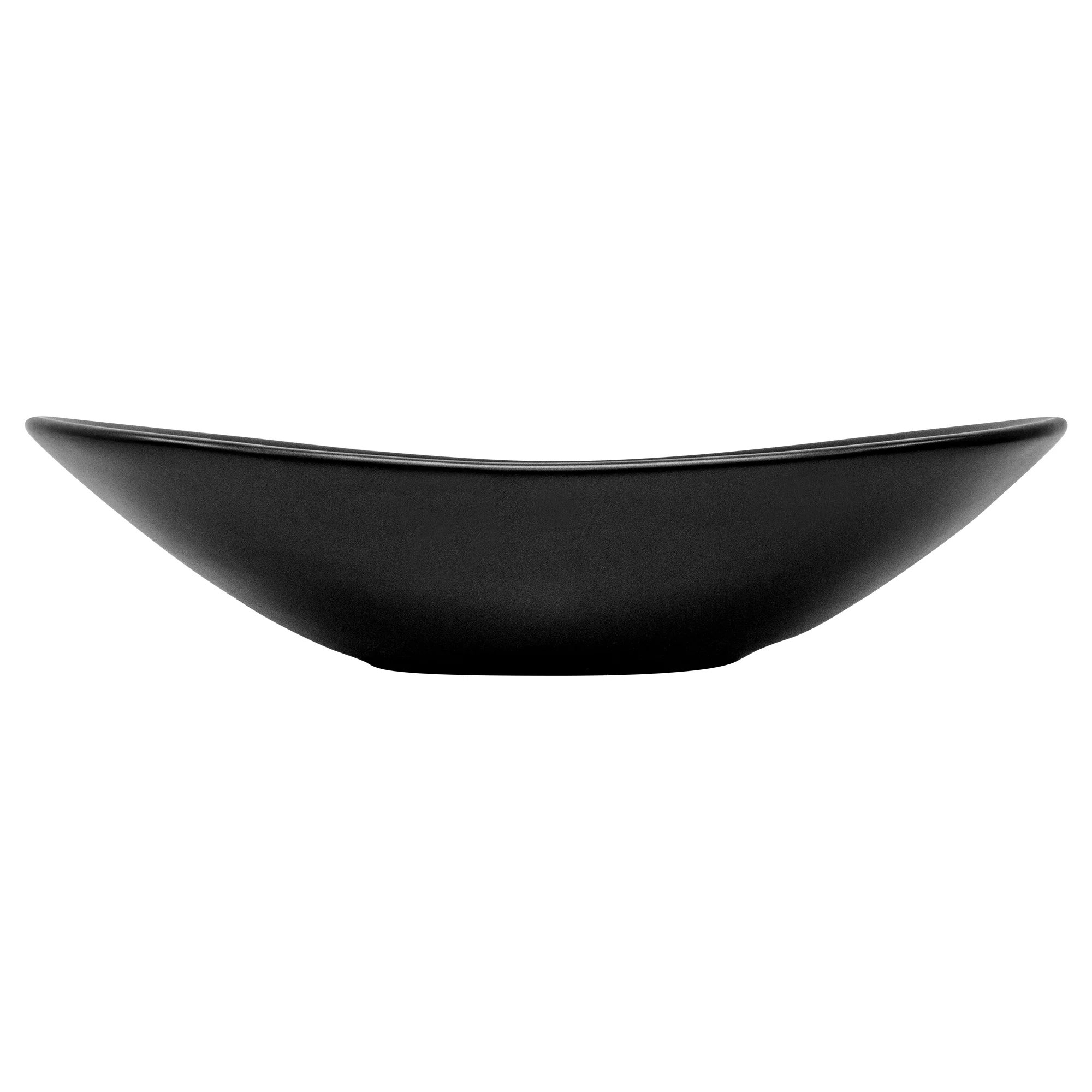 Waschbecken Ovalform ohne Überlauf 63x36x15,5 cm Schwarz aus Keramik ML-Design - Image 3