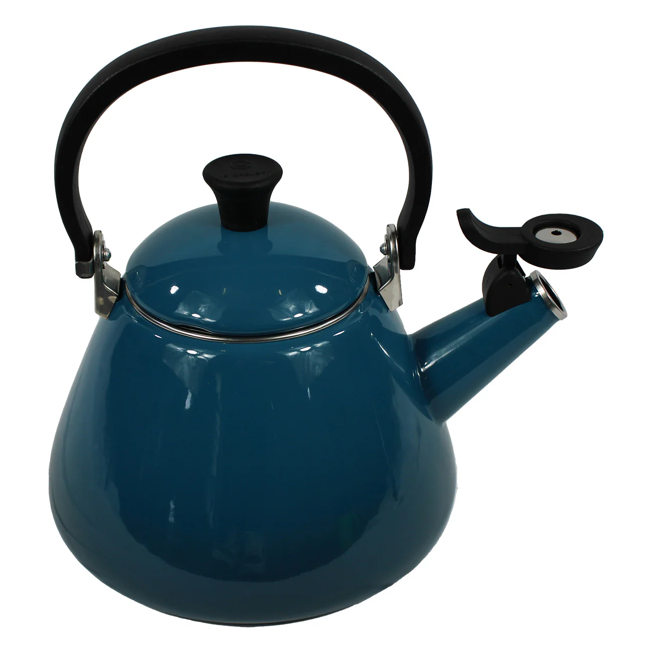 Le Creuset Kone Deep Teal Wasserkessel mit Pfeife, Emaillierter Stahl, 1.6 L - Image 3