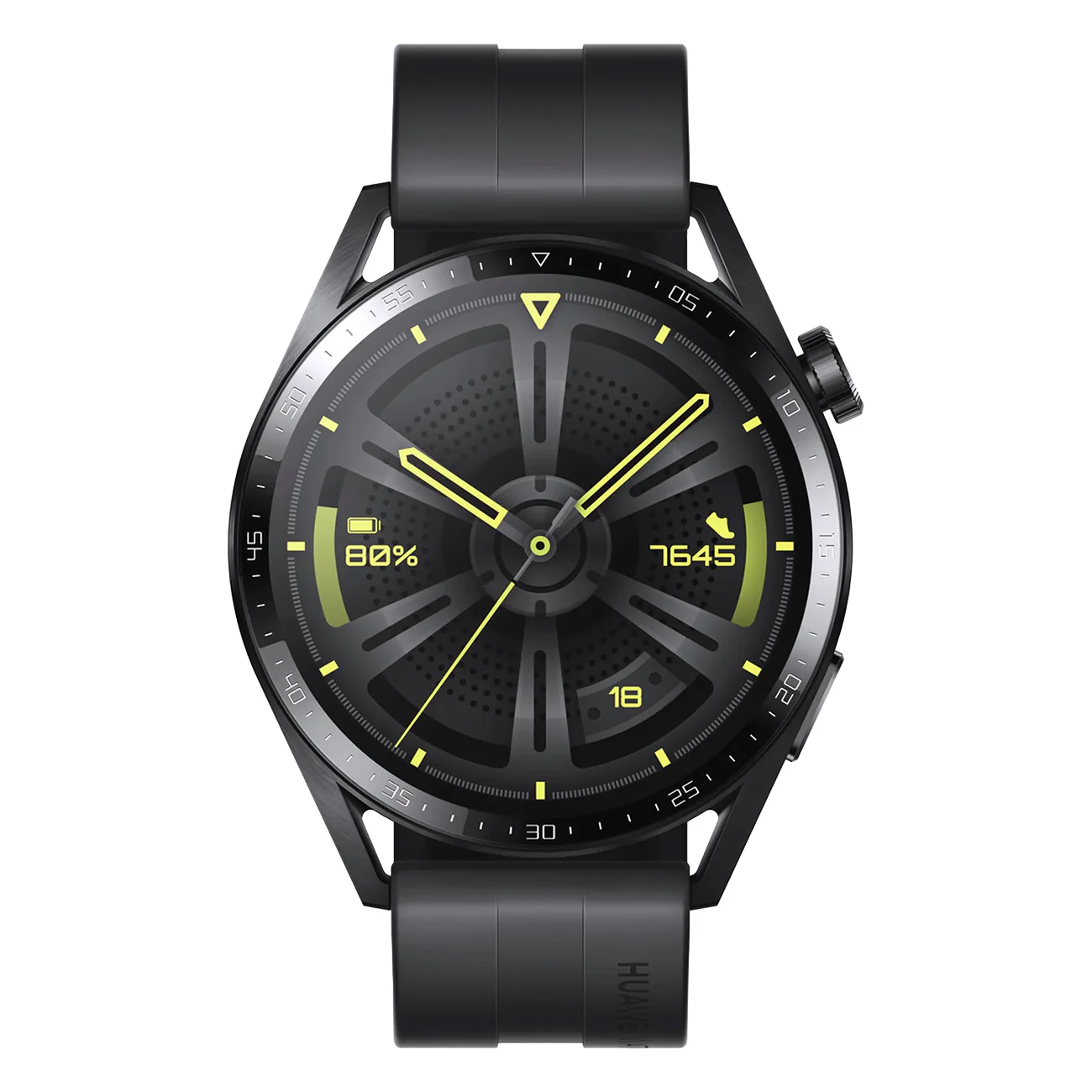 HUAWEI WATCH GT 3 46mm Smartwatch, ganztägige SpO2-Überwachung, Schwarz