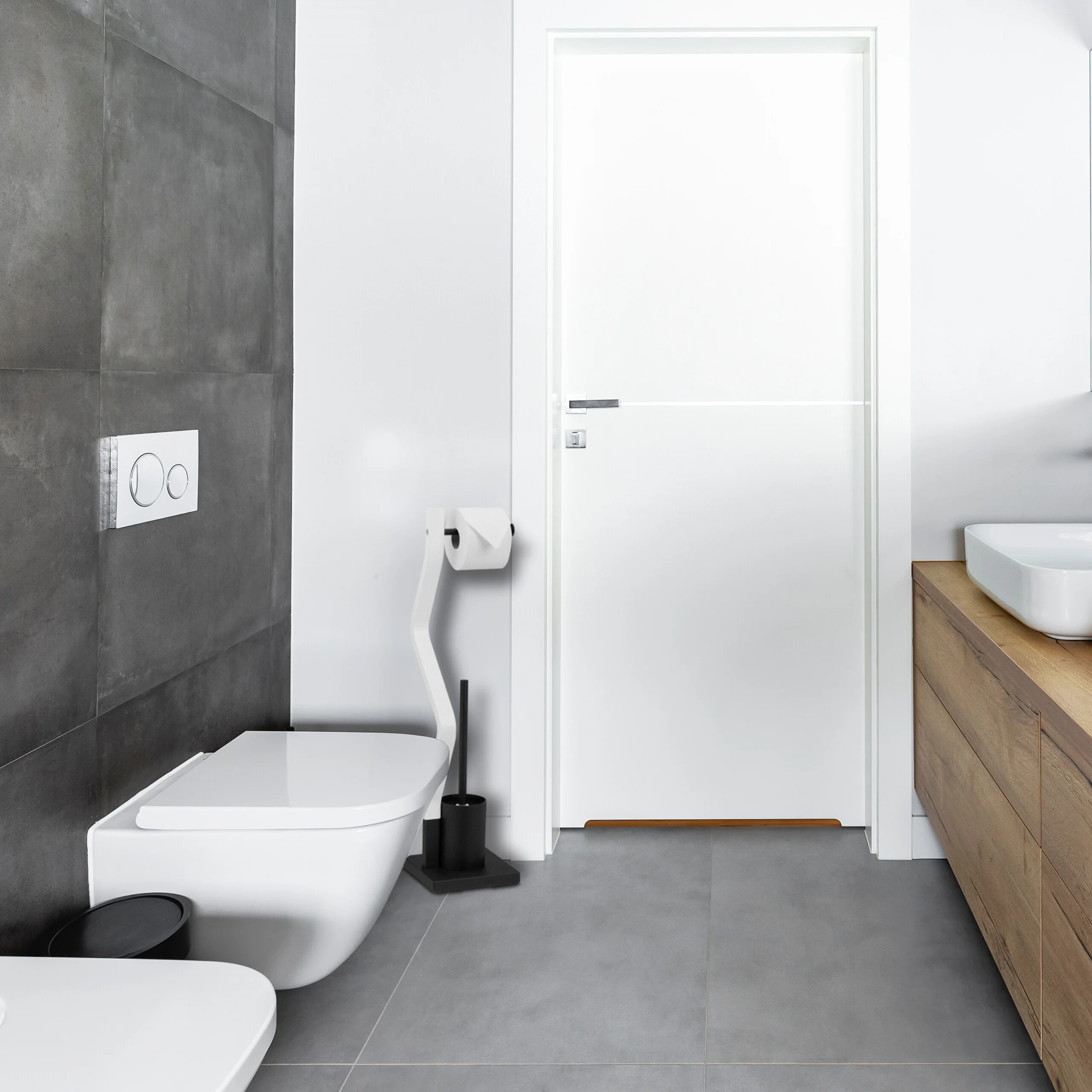WC Garnitur schwarz/weiß - Image 5
