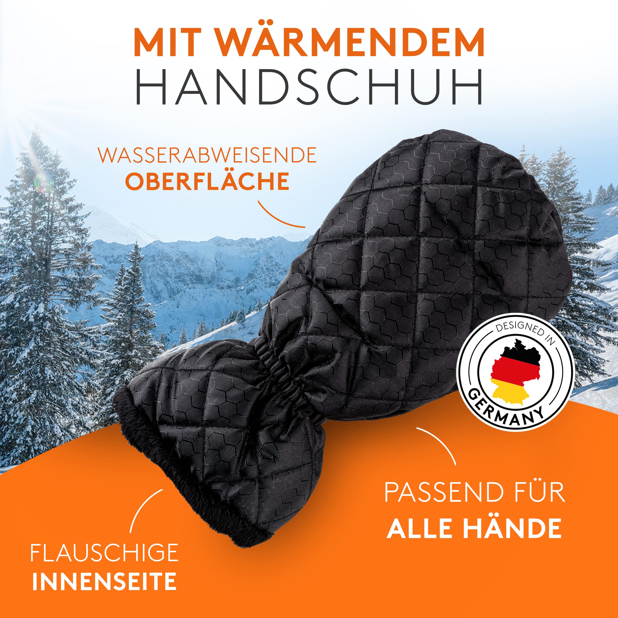 WERKTAL Eiskratzer Auto - Wärmender Scheibenkratzer mit Handschuh Auto - Ultra schneller - Image 2