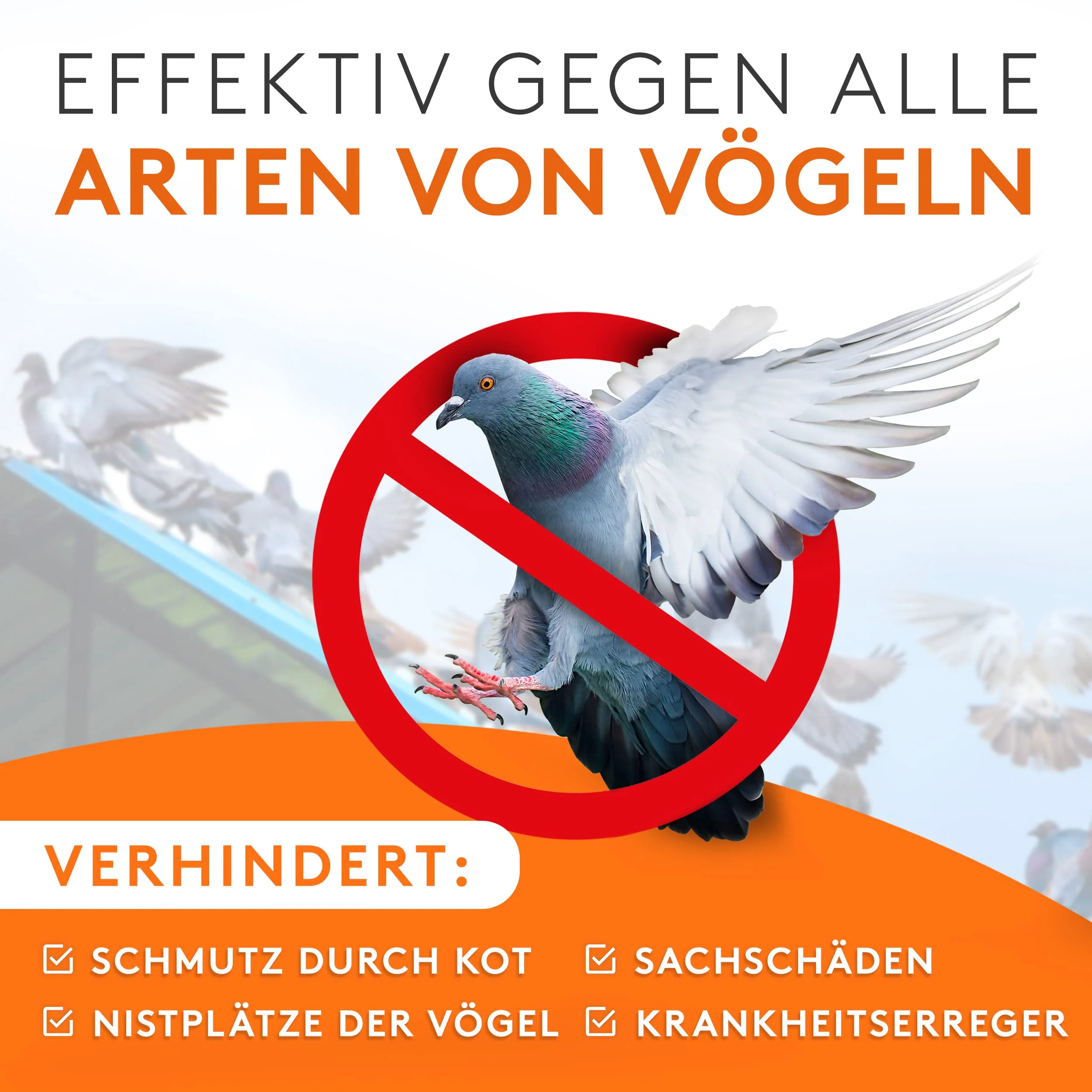 WERKTAL Taubenabwehr Spikes - Effektive Vogelabwehr aus langlebigem Edelstahl [3 Meter] - - Image 3