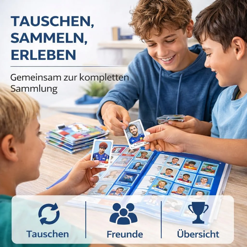WM 2026 XXL Sammelset inkl. Panini Stickeralbum und Stickern Spielplan sowie Deutschland Blumenkette - Image 12
