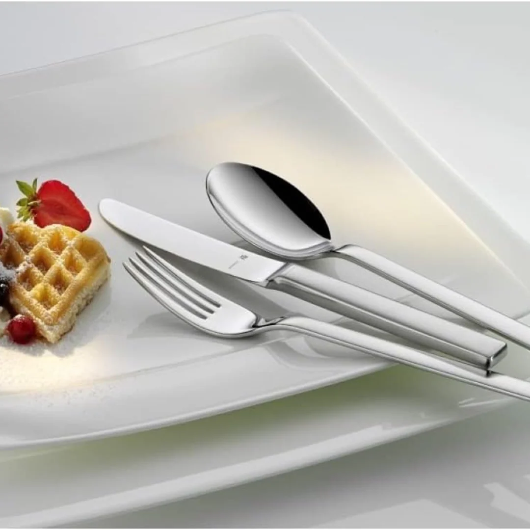 WMF Besteck Kuchengabel set LYRIC B-Ware 6-tlg, Cromargan®, Dessertgabel, Gabel - Image 3