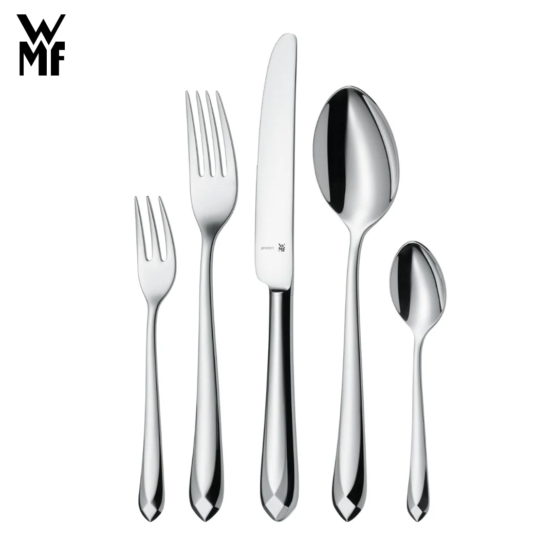 WMF Dessertgabel B-Ware JETTE 6-tlg, Cromargan®, Gabel, Tafelgabeln, Besteck Set - Image 4