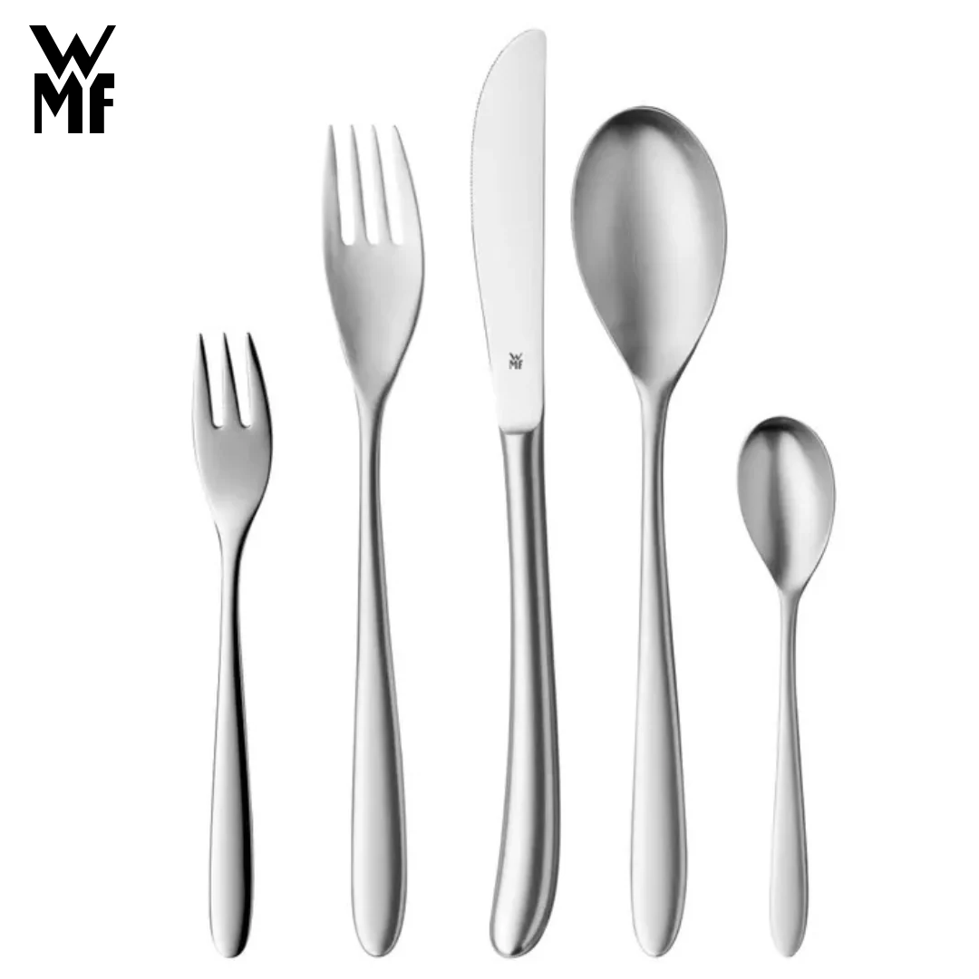 WMF Fischgabel B-Ware SILK 6-tlg, Cromargan®, Gabel, Tafelgabeln, Besteck Set - Image 4