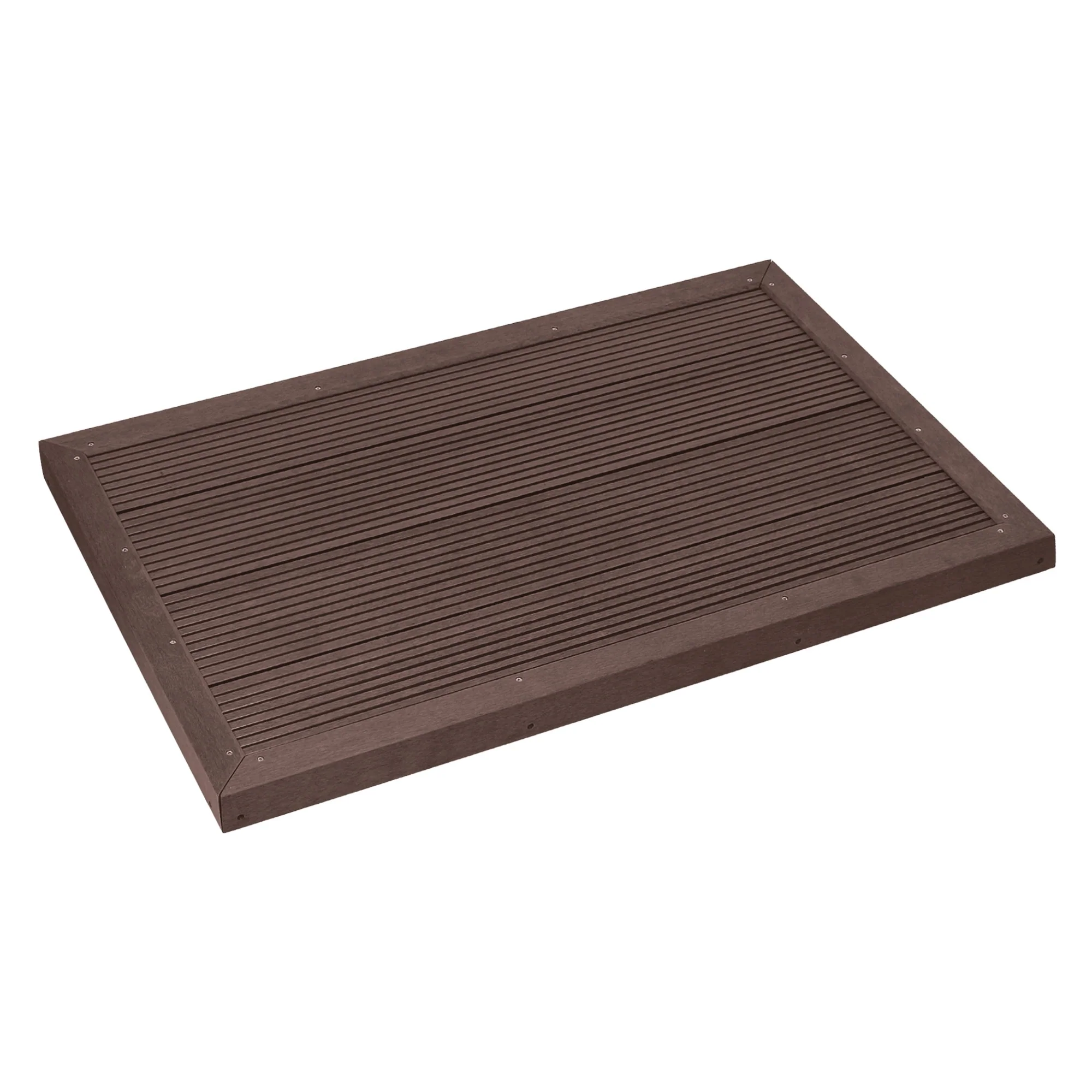 WPC Bodenelement für Solardusche 101x63x5,5 cm ML-Design