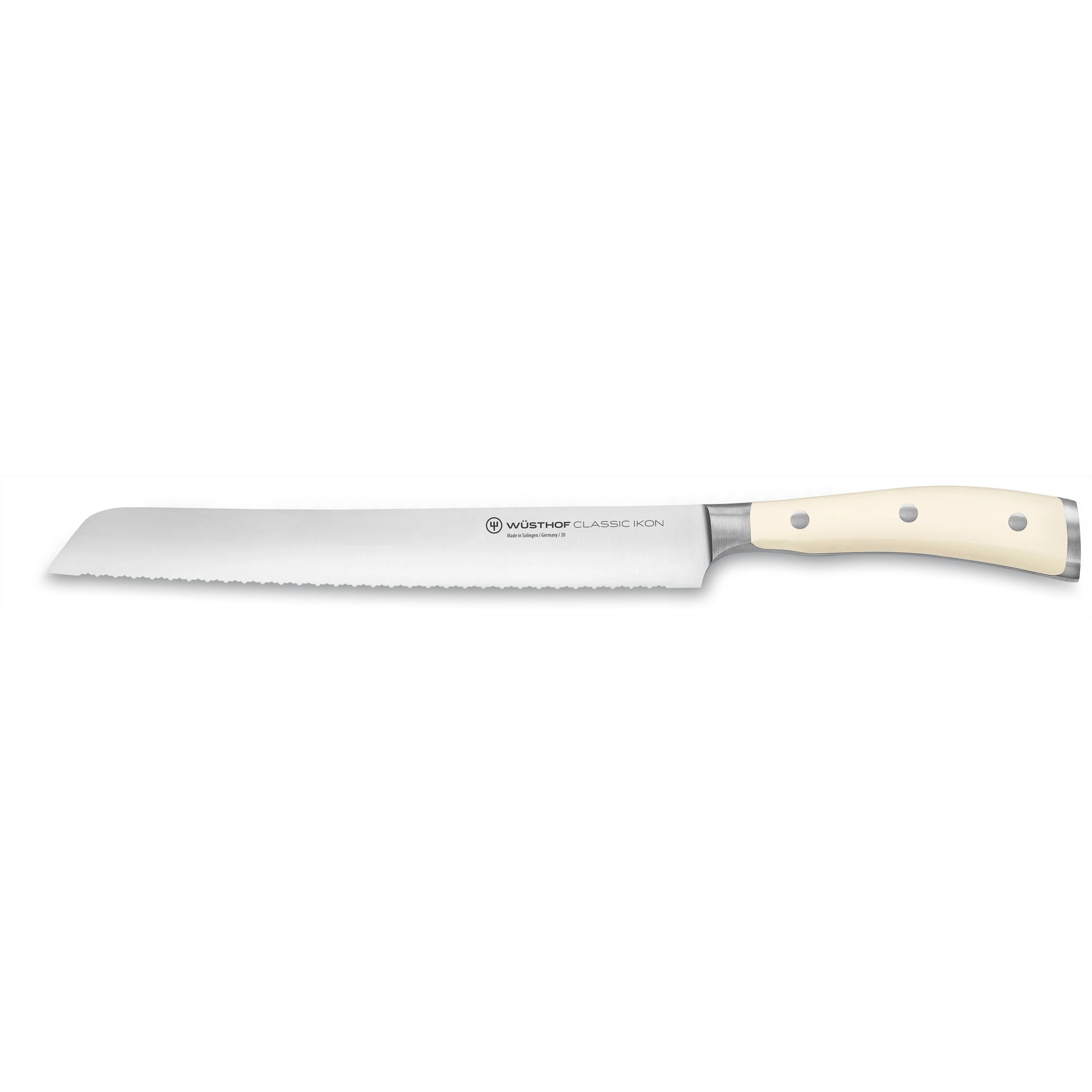 Wüsthof Classic Ikon Brotmesser mit Präzisions-Doppelwelle 23 cm
