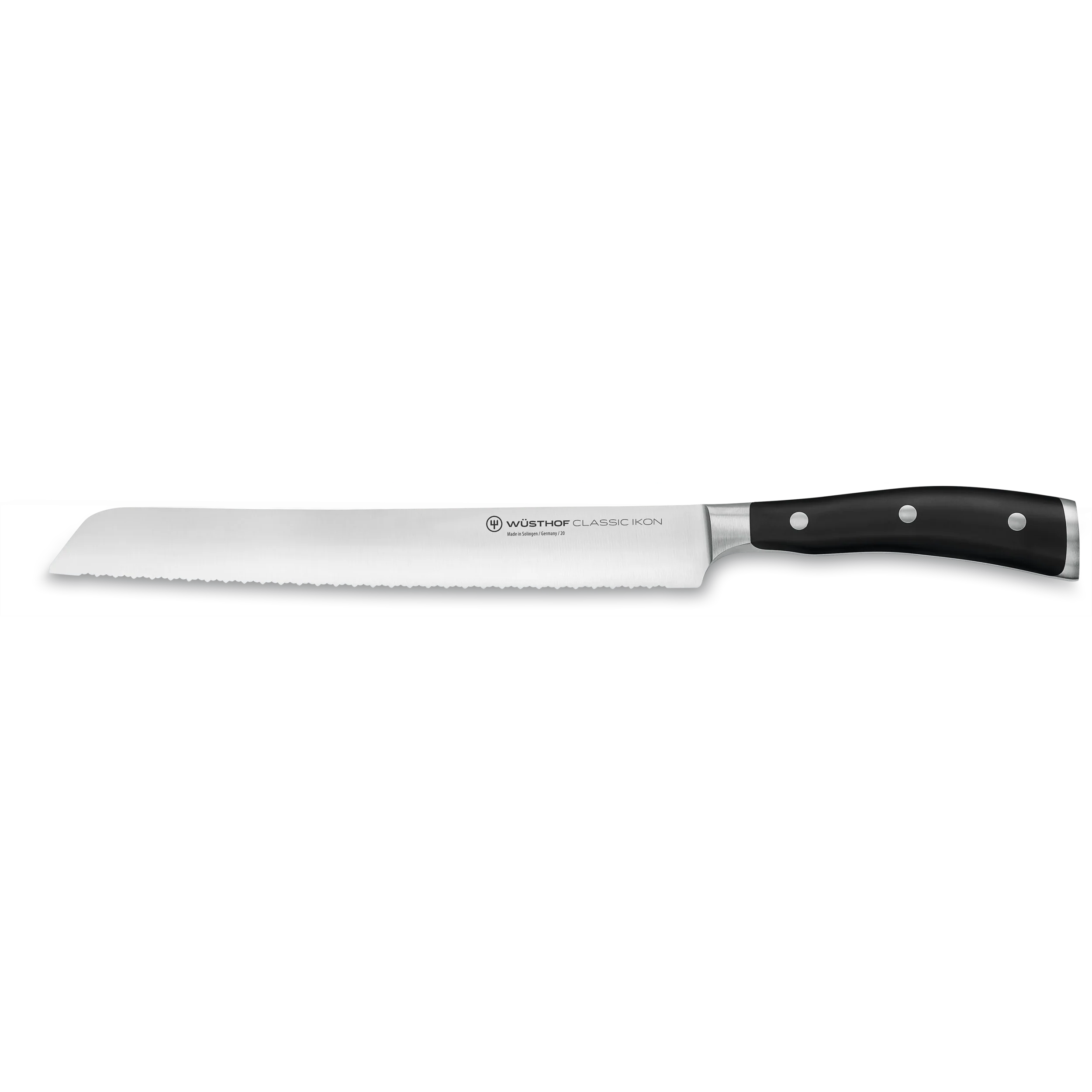 Wüsthof Classic Ikon Brotmesser mit Präzisions-Doppelwelle 23 cm