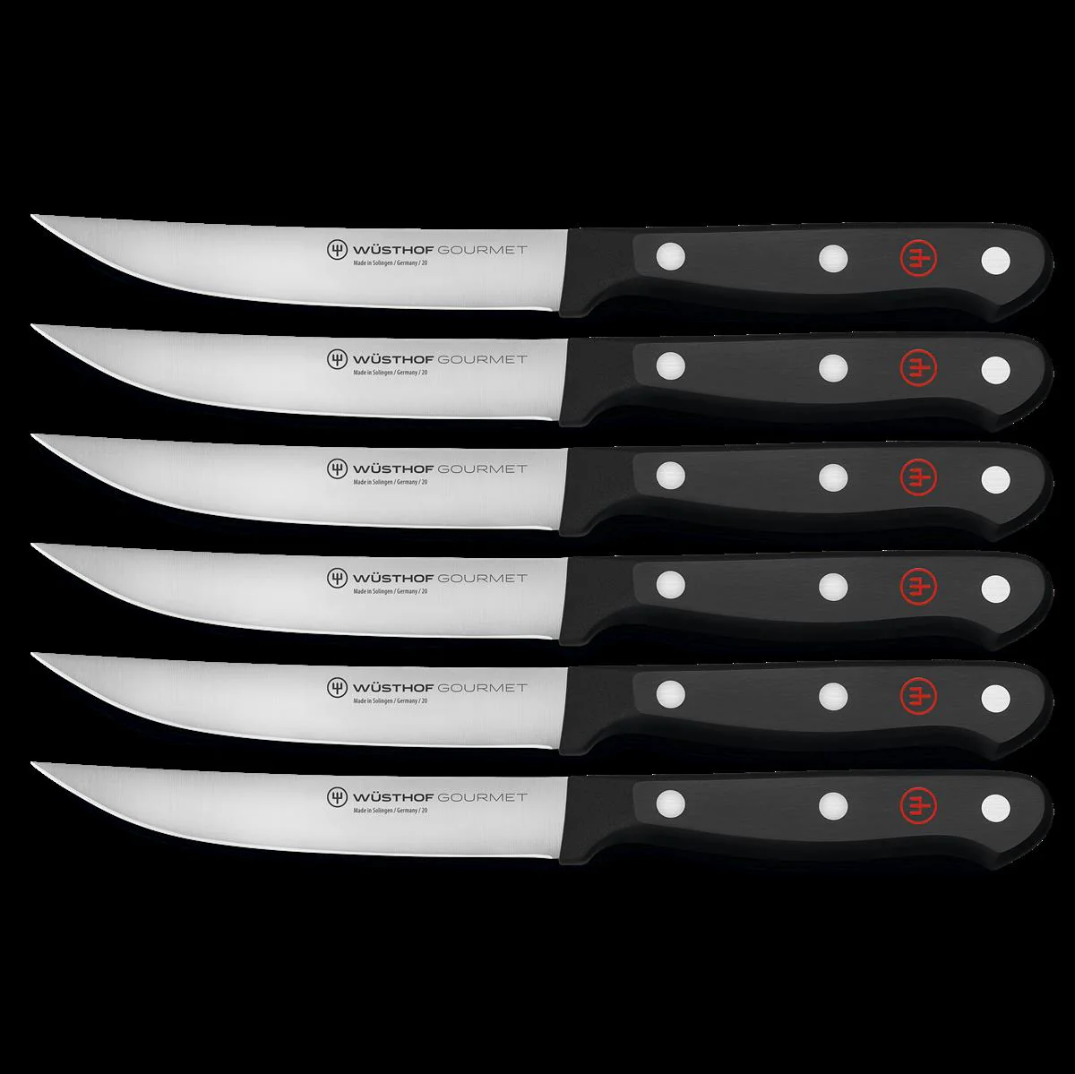Wüsthof Gourmet Steakmessersatz mit 6 Messern
