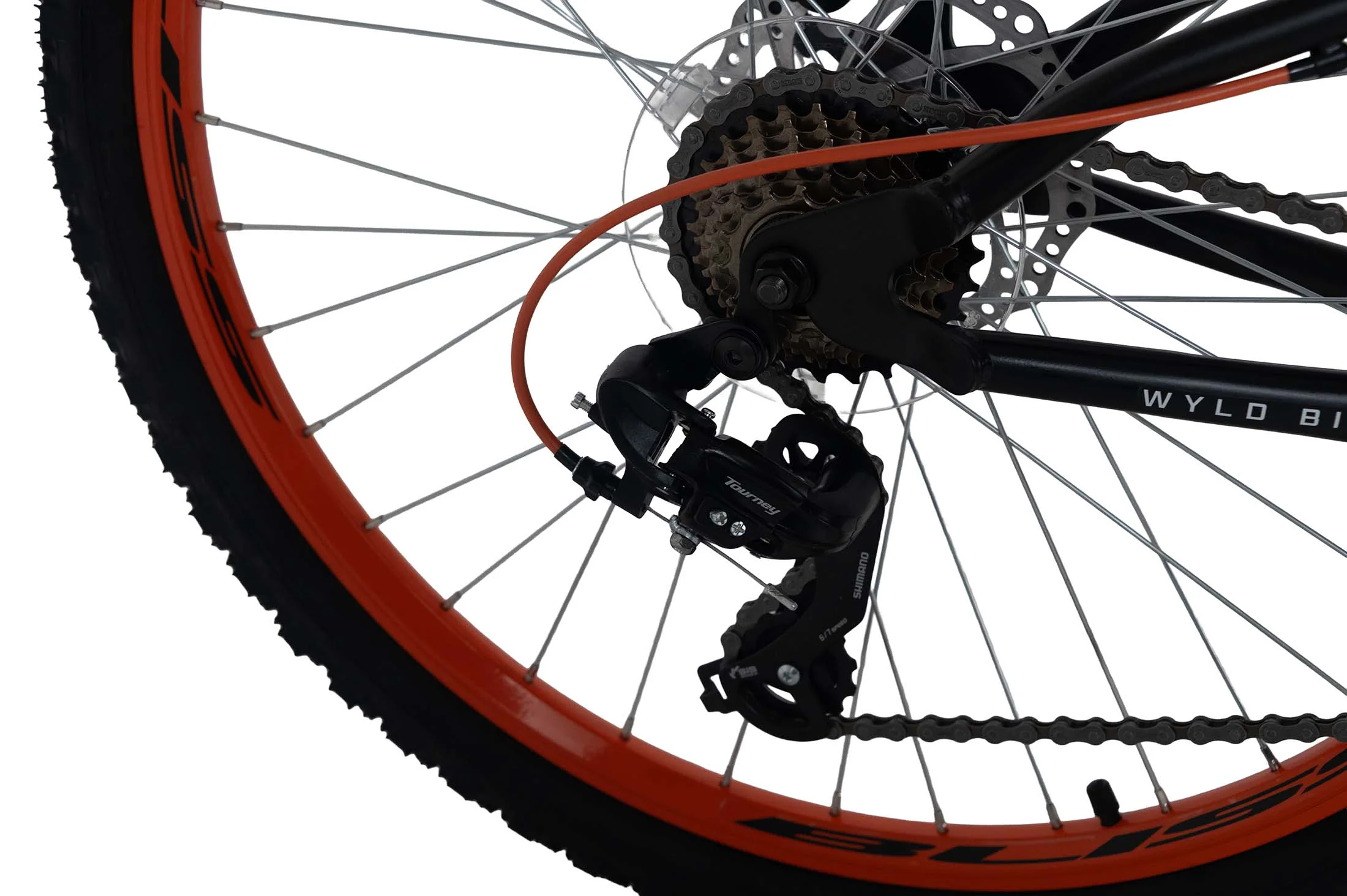 WYLD Mountainbike Fully 26'' Bliss schwarz-orange 21 Gänge RH 47 cm - Image 4