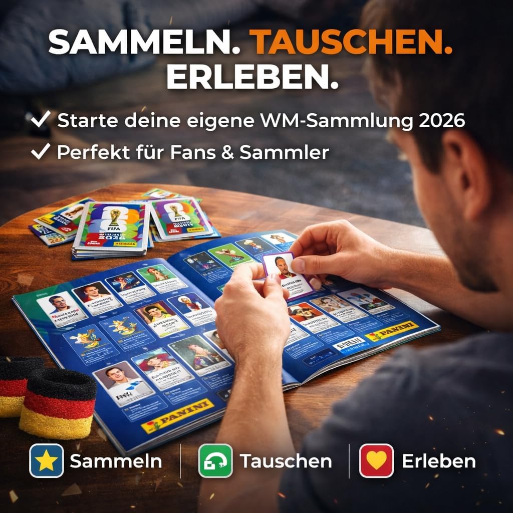 XXL WM 2026 Sammelset – inkl. Panini Stickeralbum, passenden Stickern, Spielplan und Blumenkette - Image 22