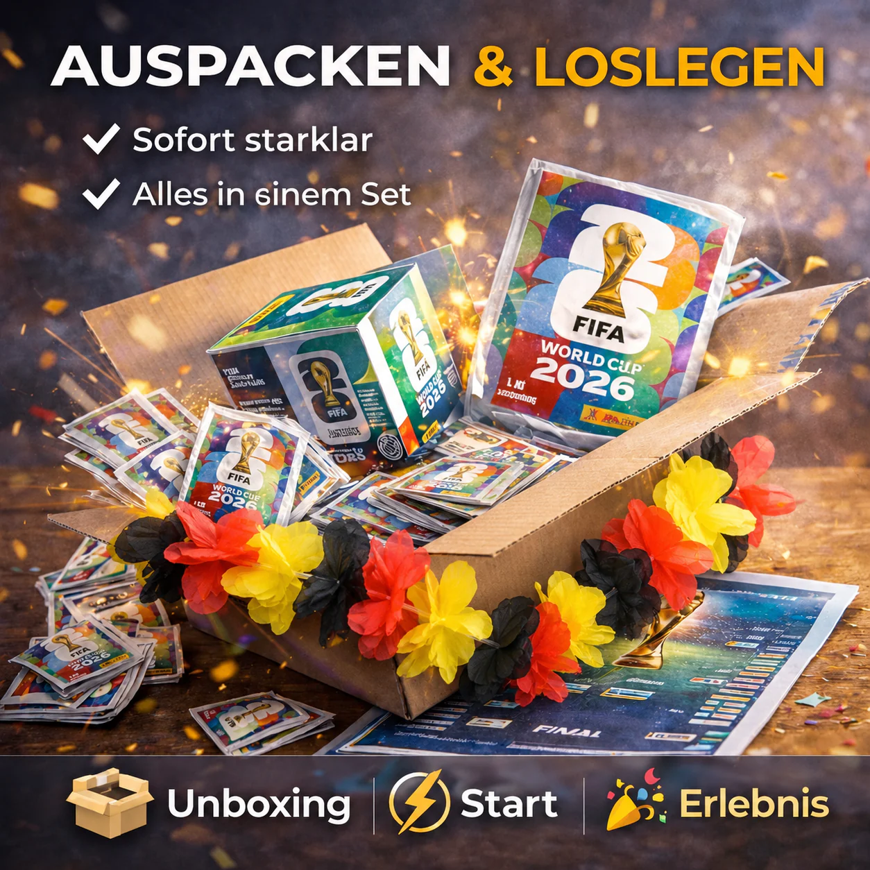 XXL WM 2026 Sammelset – inkl. Panini Stickeralbum, passenden Stickern, Spielplan und Blumenkette - Image 35
