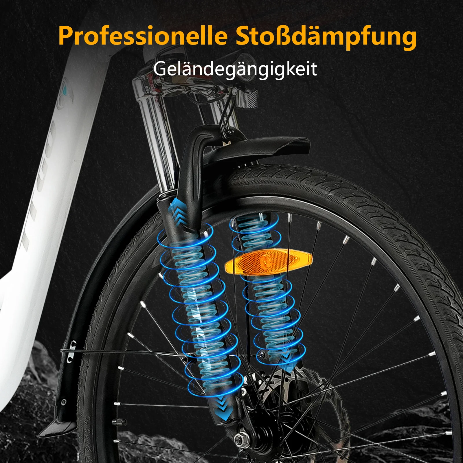 YY26-ST 26" 350W Hinterradmotor 36V14,5Ah Akku 60-75km Reichweite Elektrofahrrad - Image 16