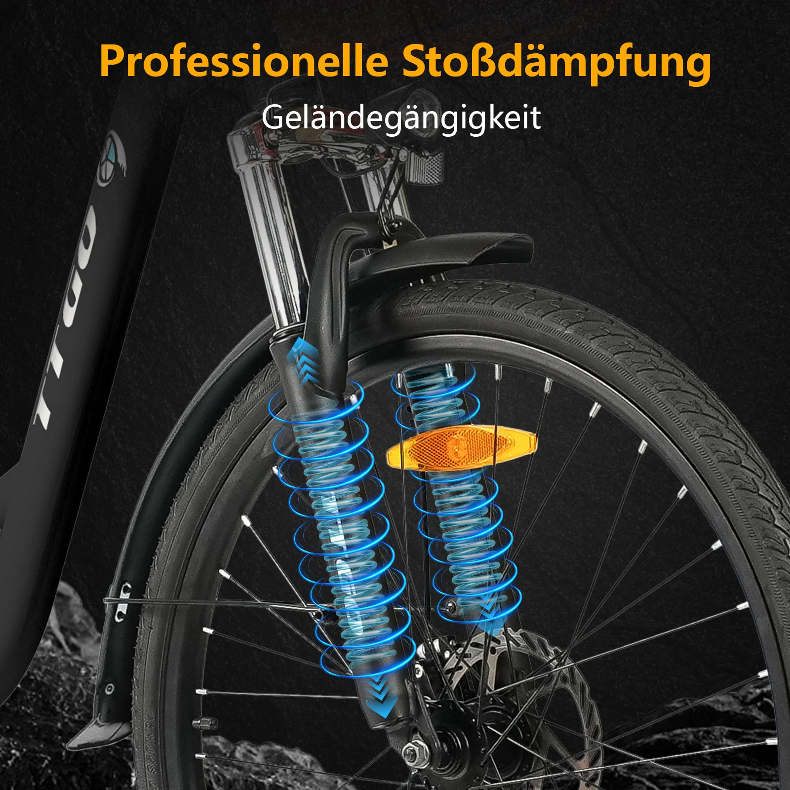 YY26-ST 26" 350W Hinterradmotor 36V14,5Ah Akku 60-75km Reichweite Elektrofahrrad - Image 8